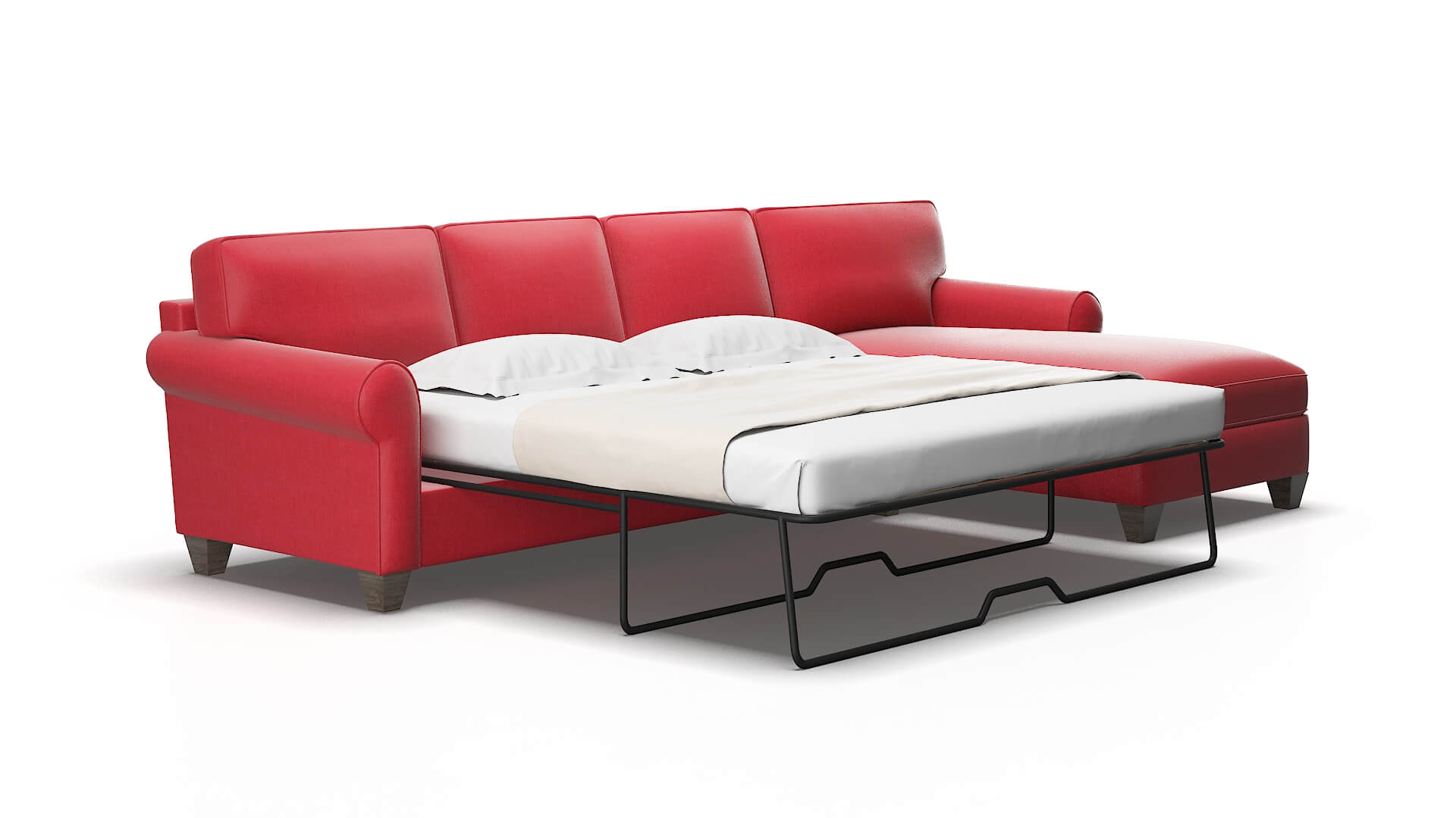 Augusta Pauline ruby Panel sleeper Espresso Legs  2