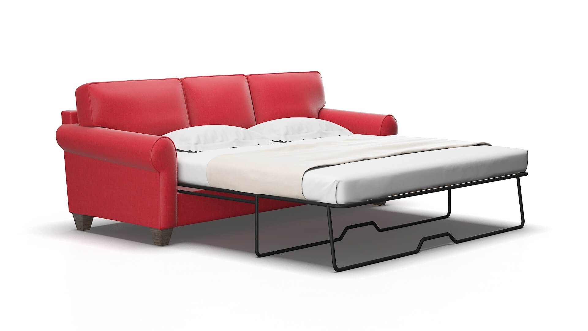 Augusta Pauline ruby Sofa sleeper Espresso Legs  2