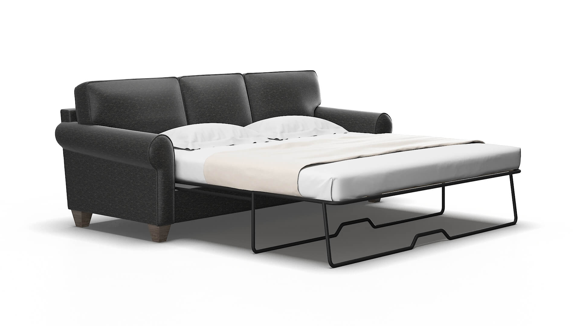 Augusta Phoenix charcoal Sofa sleeper Espresso Legs  2