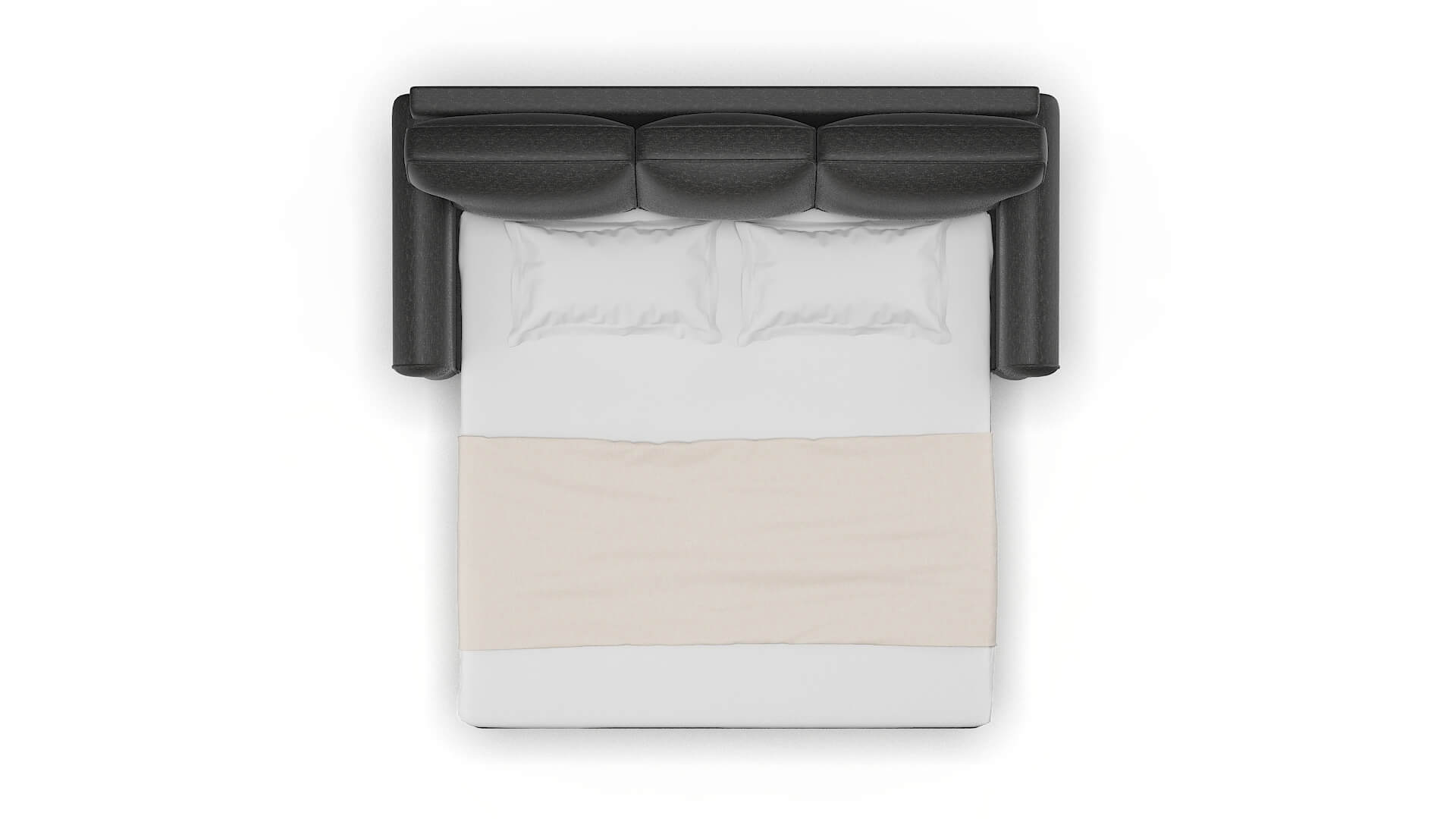 Augusta Phoenix Charcoal Sofa Sleeper Espresso legs 3