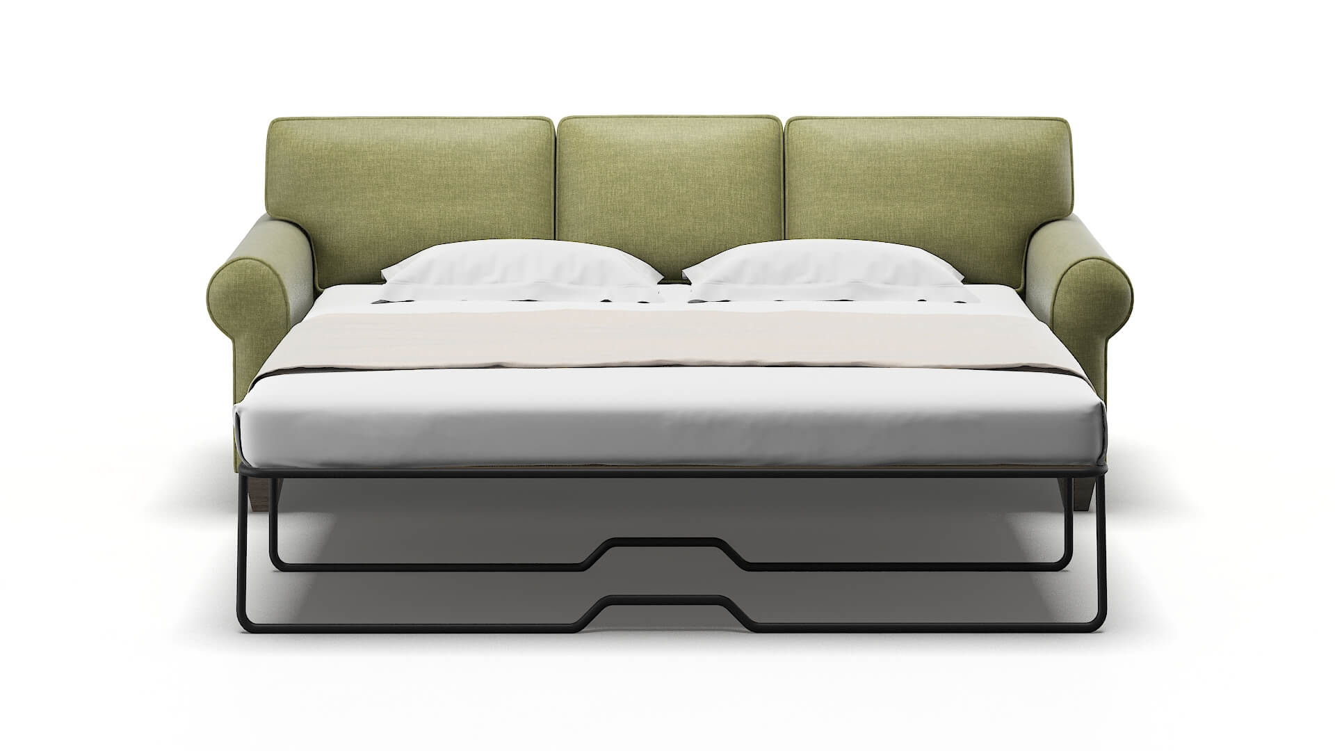 Augusta Portland Basil Sofa Sleeper Espresso legs 1