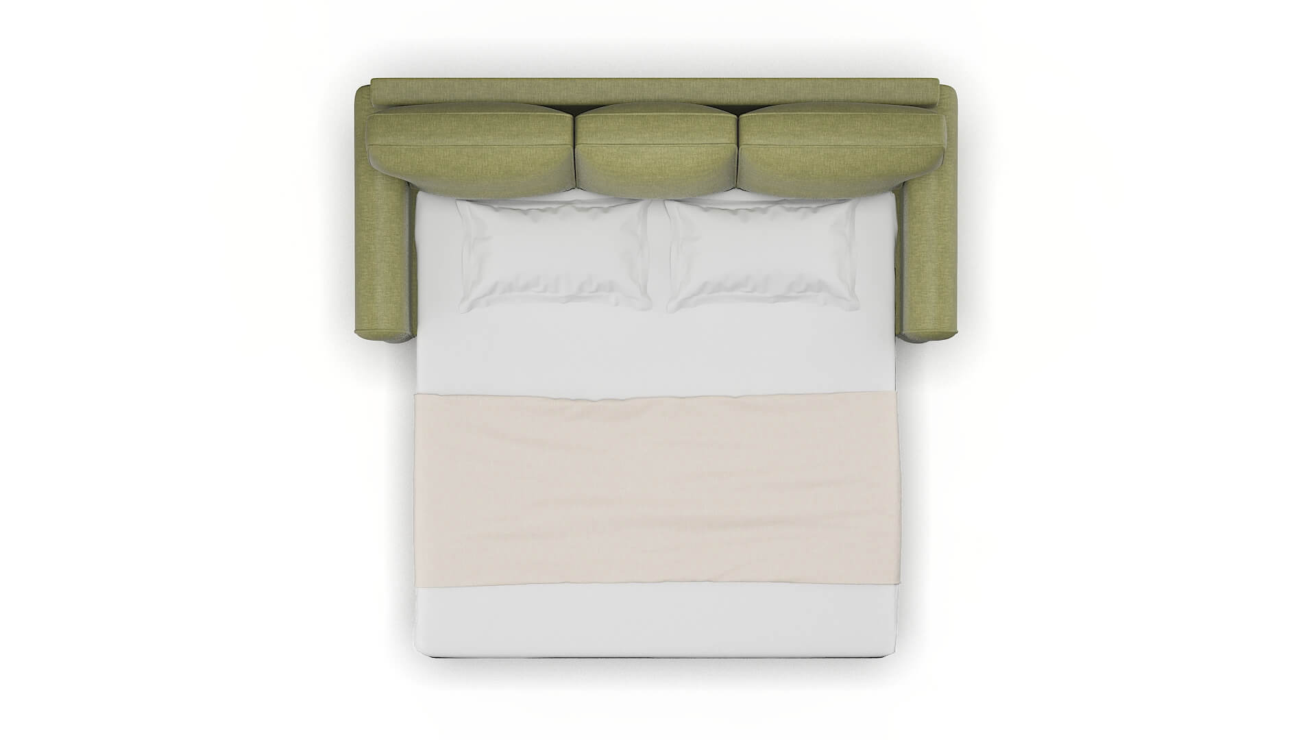 Augusta Portland Basil Sofa Sleeper Espresso legs 3