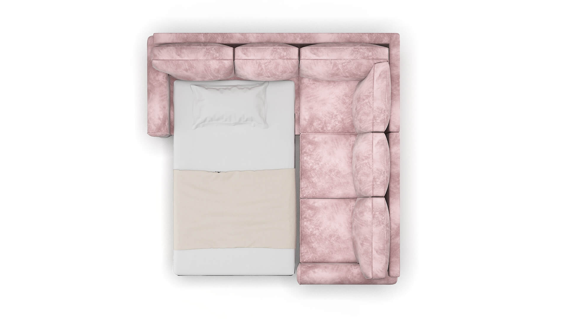 Augusta Quartz 705 Sectional Sleeper Espresso legs 3