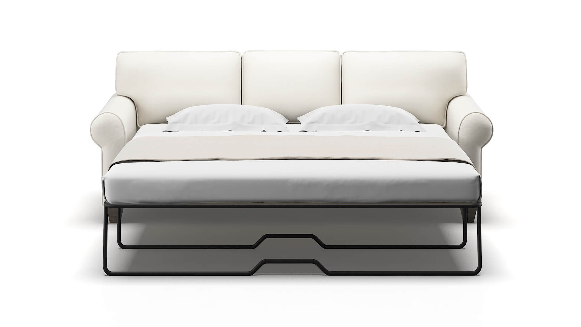 Augusta R_prize Cream Sofa Sleeper Espresso legs 1