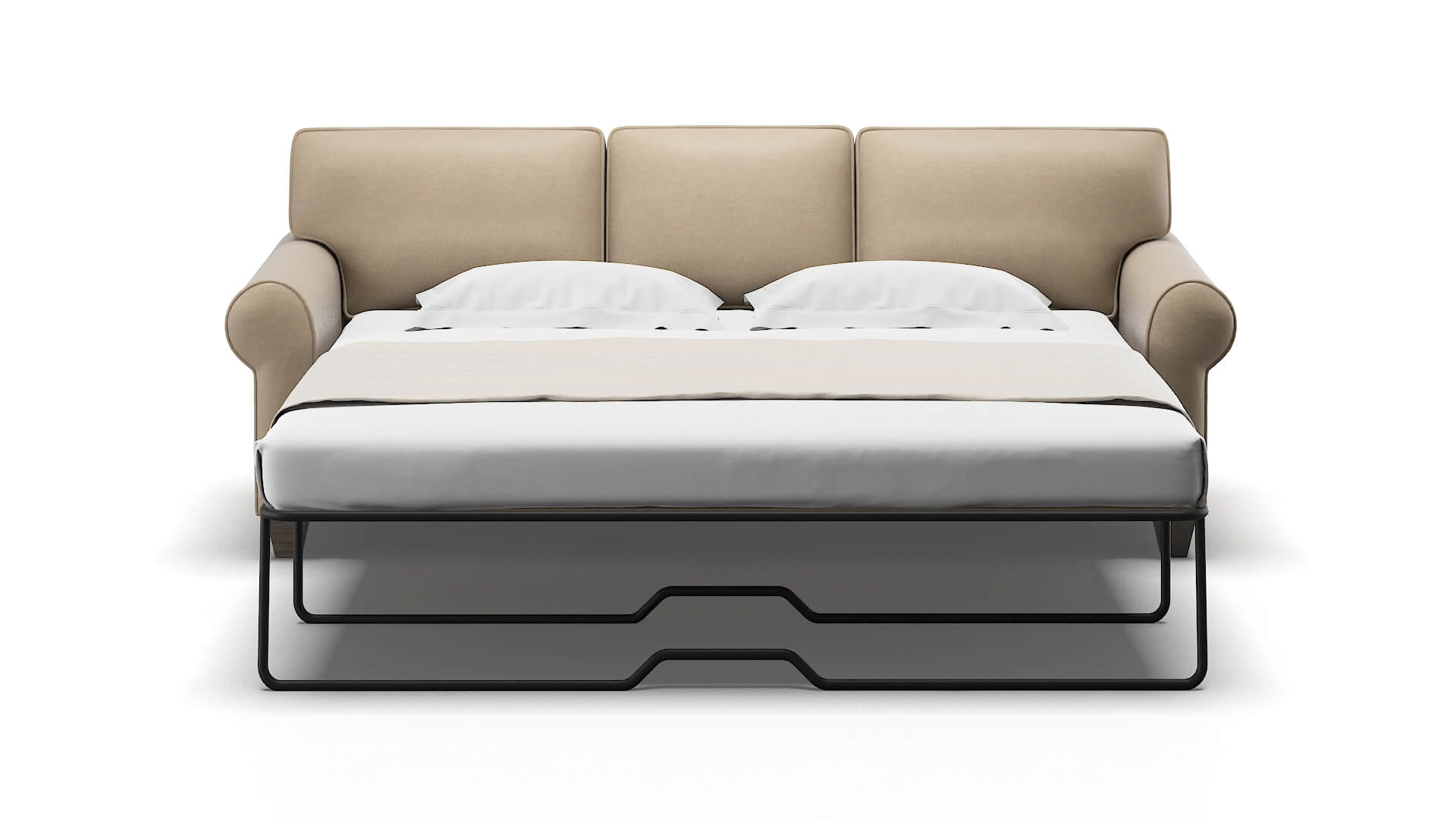 Augusta Rocket Cappuccino Sofa Sleeper Espresso legs 1