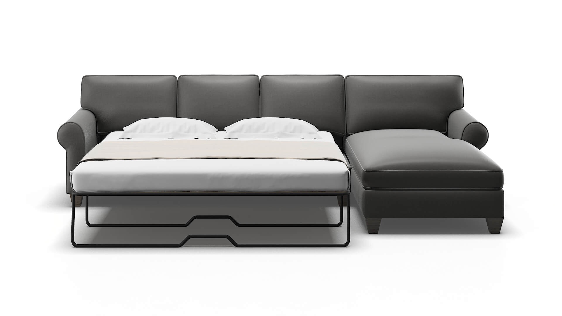 Augusta Rocket Charcoal Panel Sleeper Espresso legs 1