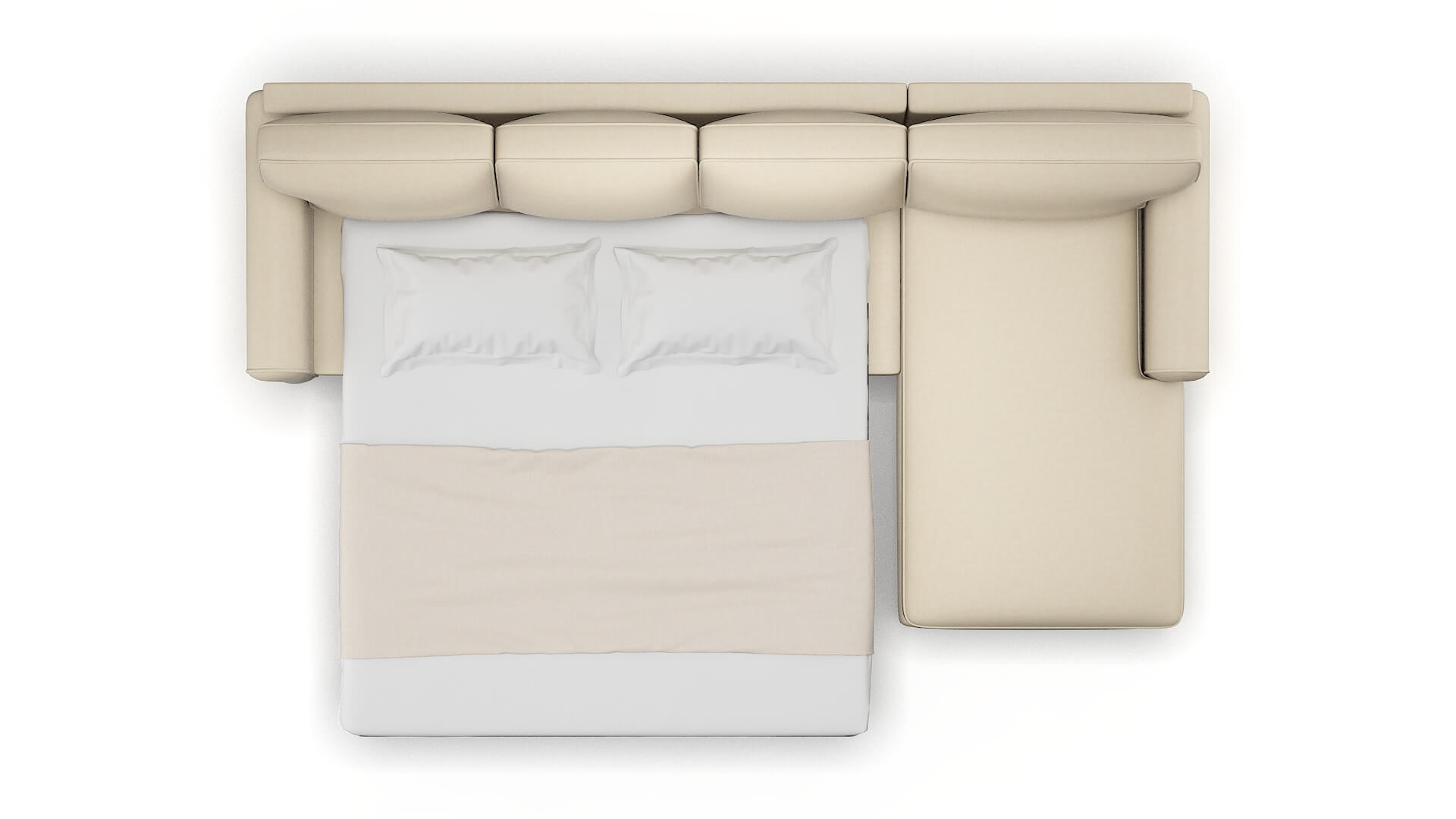 Augusta Rocket Sand Panel Sleeper Espresso legs 3