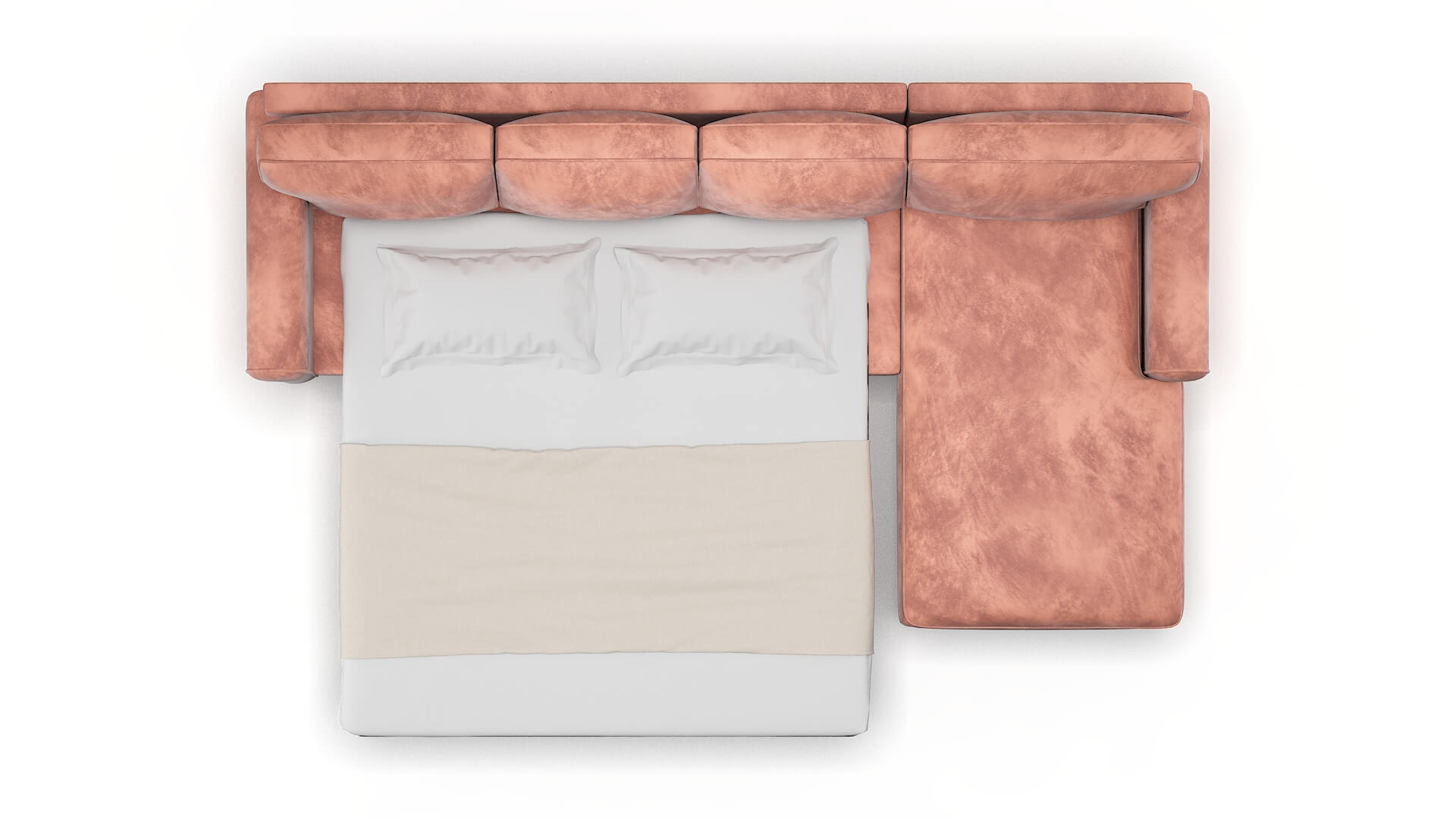 Augusta Royale Blush Panel Sleeper Espresso legs 3