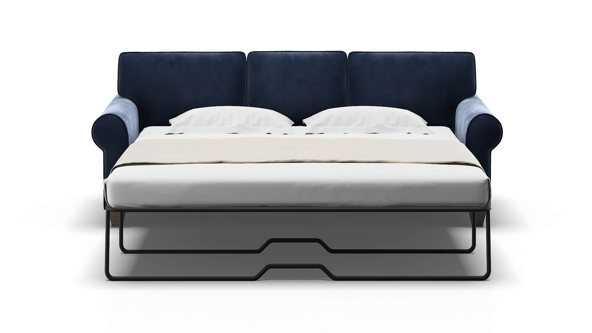 Augusta Royale Cobalt Sofa Sleeper Espresso legs 1