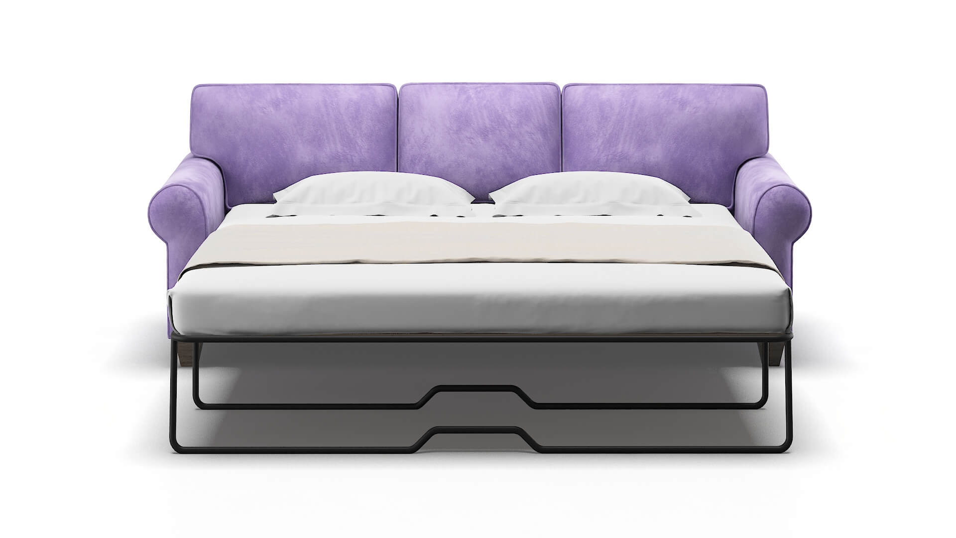 Augusta Royale Lavender Sofa Sleeper Espresso legs 1