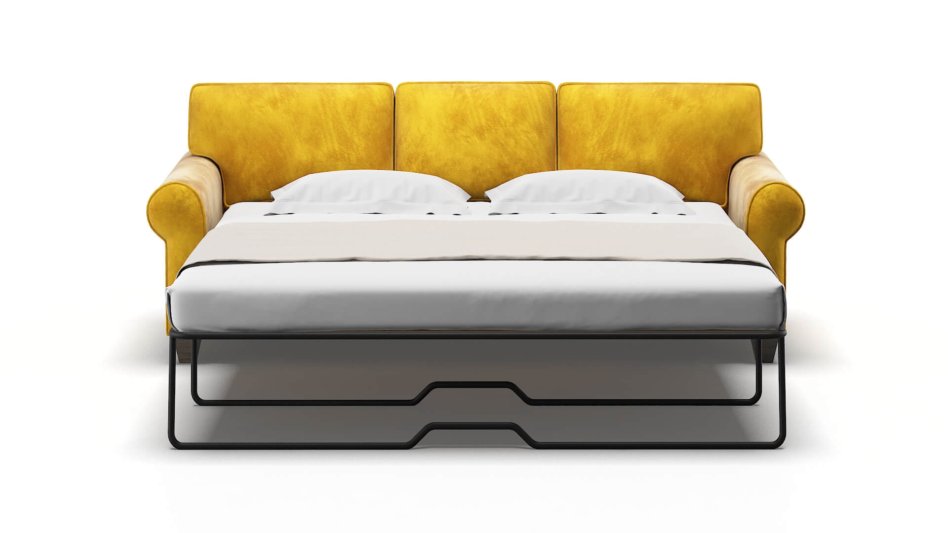 Augusta Royale Marigold Sofa Sleeper Espresso legs 1