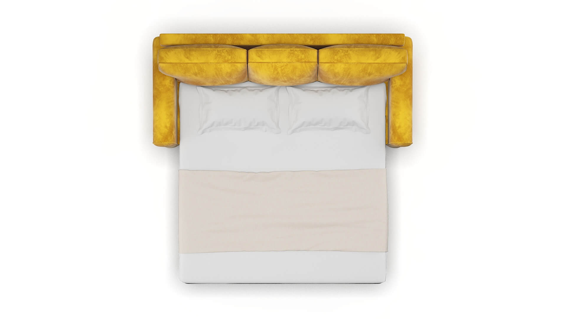 Augusta Royale Marigold Sofa Sleeper Espresso legs 3