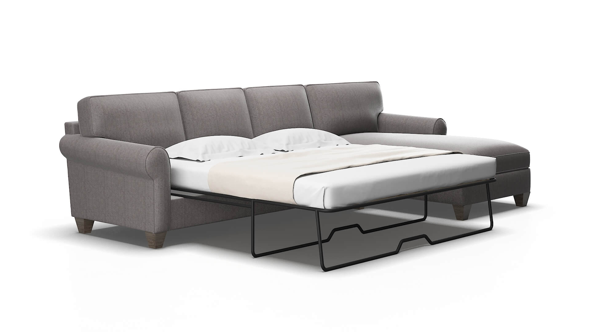 Augusta Sasha granite Panel sleeper Espresso Legs  2