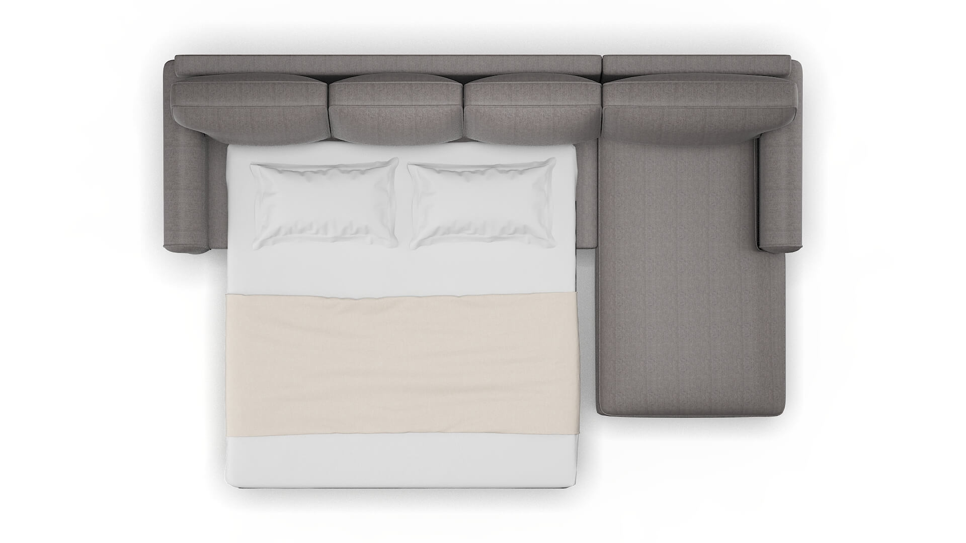 Augusta Sasha Granite Panel Sleeper Espresso legs 3