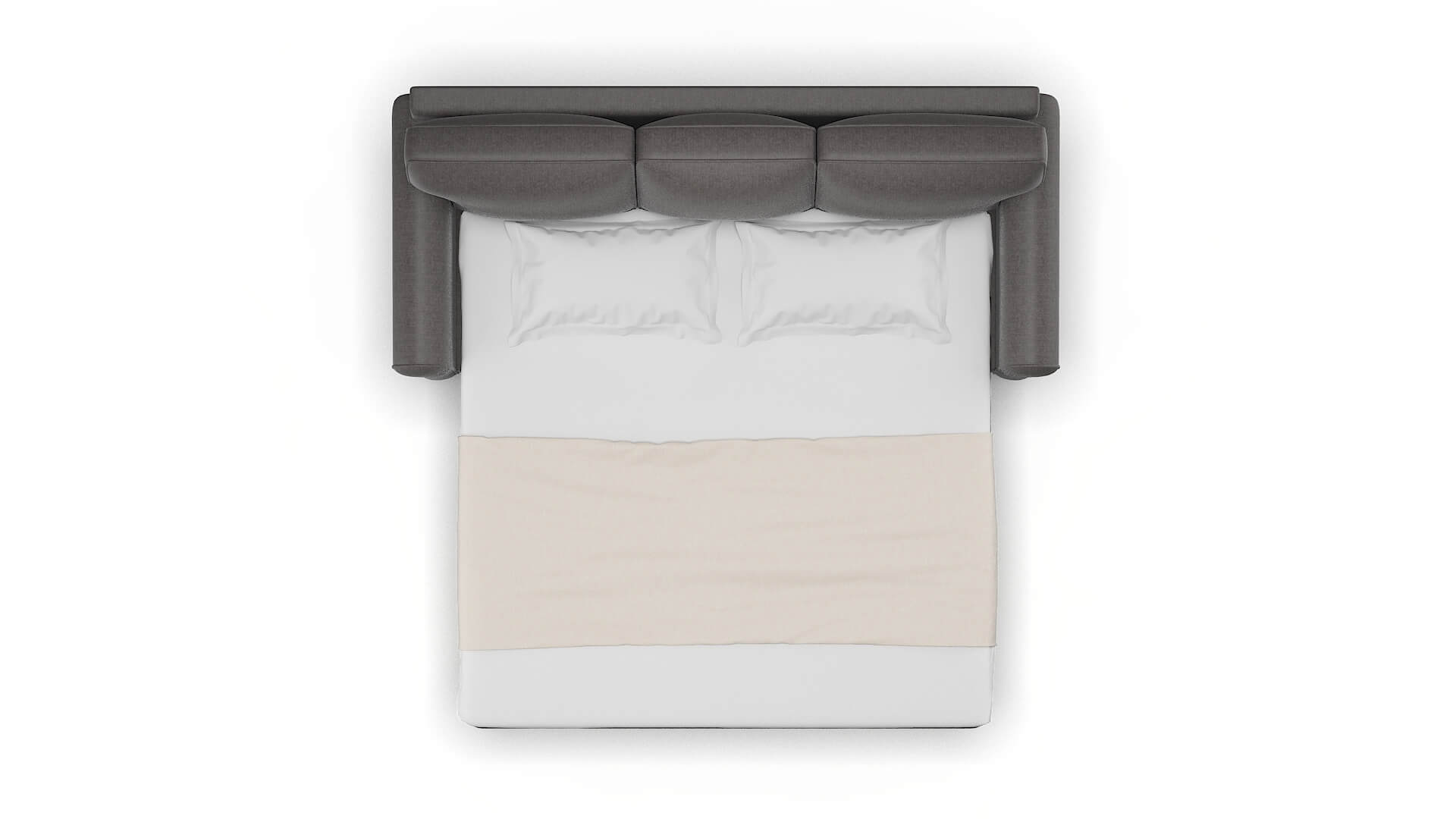 Augusta Sasha Grey Sofa Sleeper Espresso legs 3