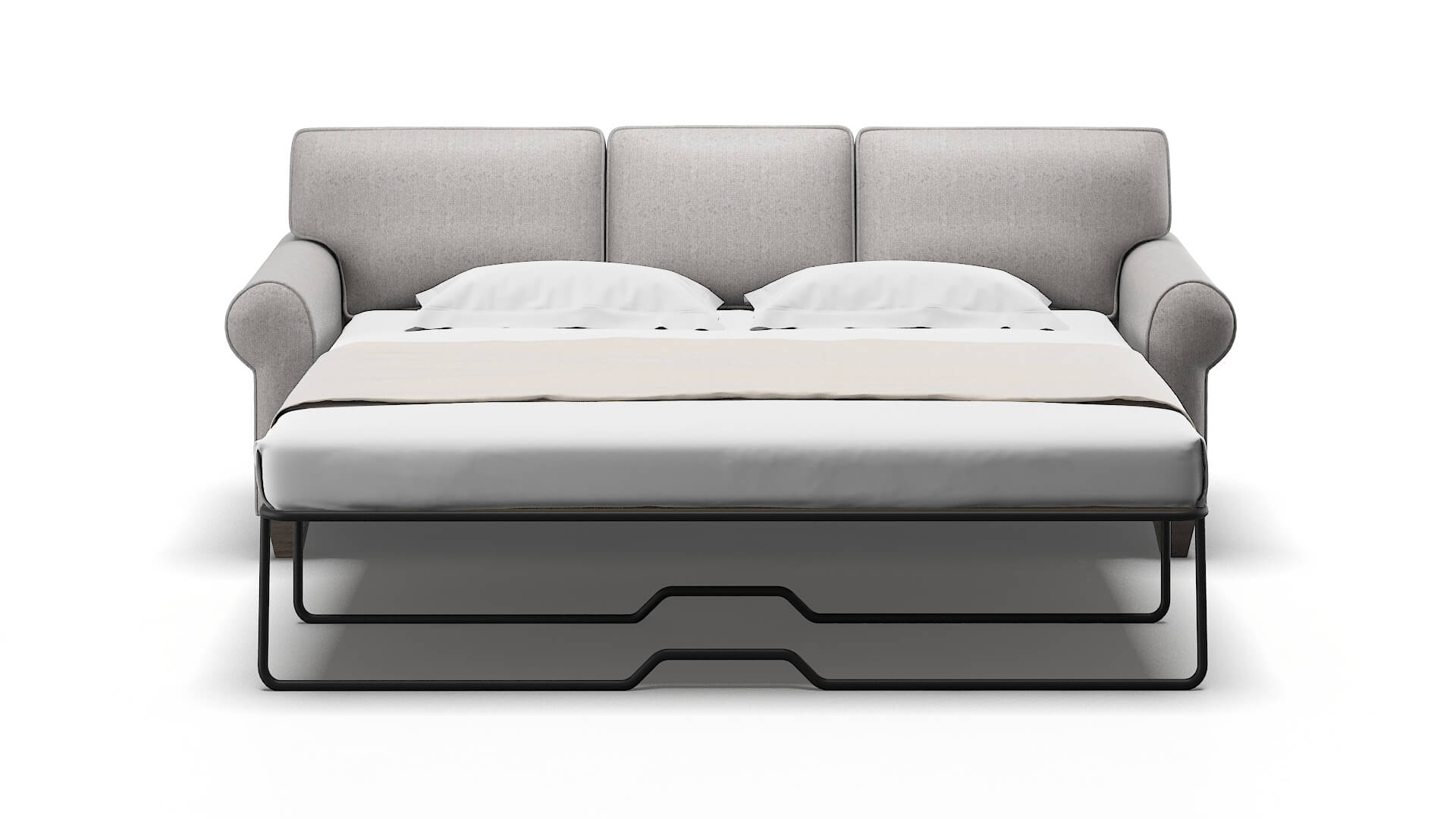 Augusta Sasha Silver Sofa Sleeper Espresso legs 1