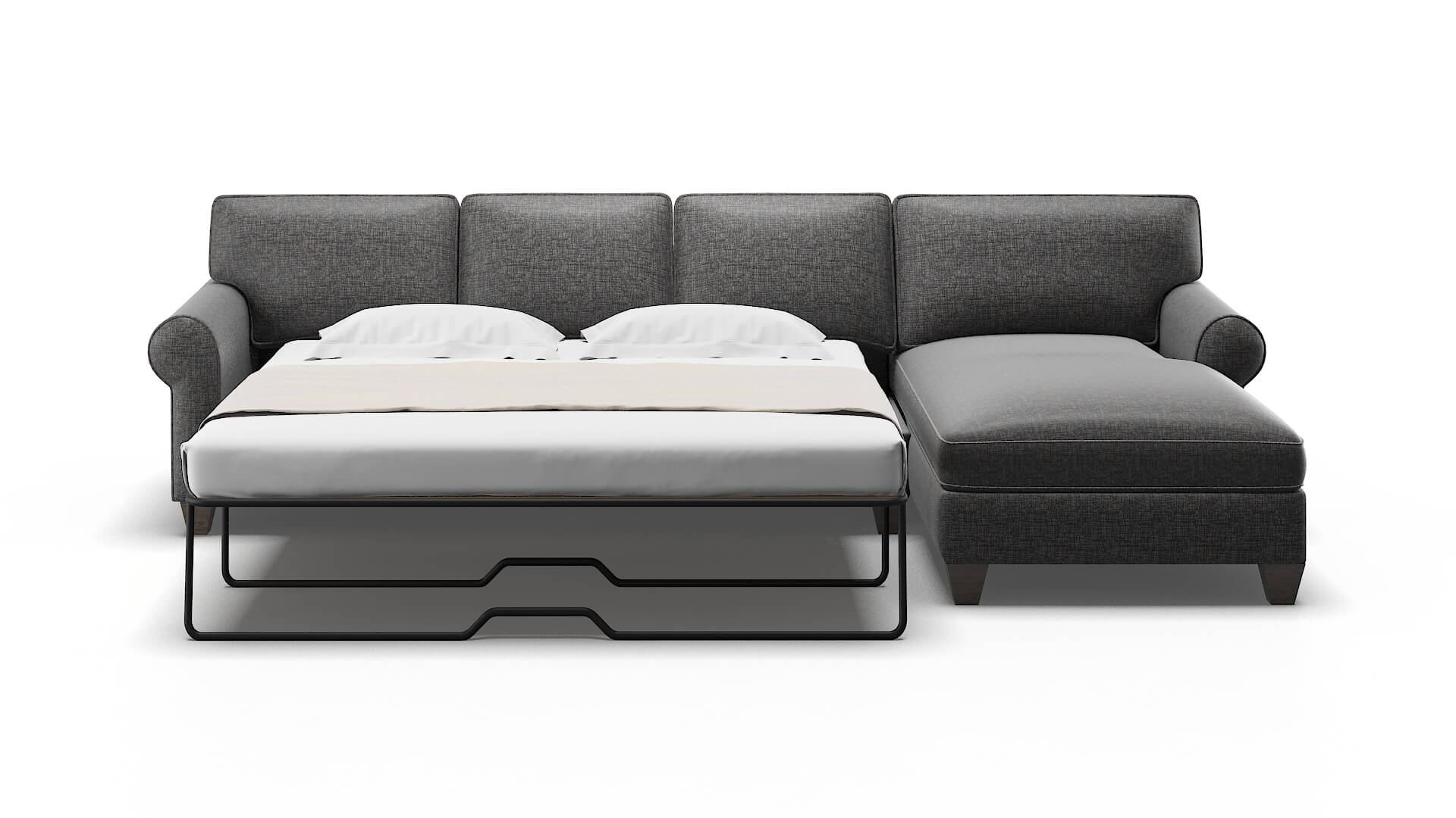 Augusta Sosoftness 51 Panel Sleeper Espresso legs 1