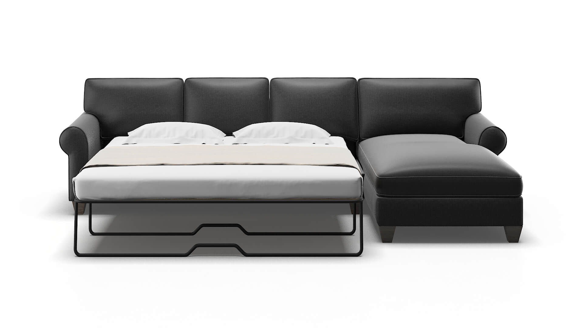 Augusta Sosoftness 54 Panel Sleeper Espresso legs 1