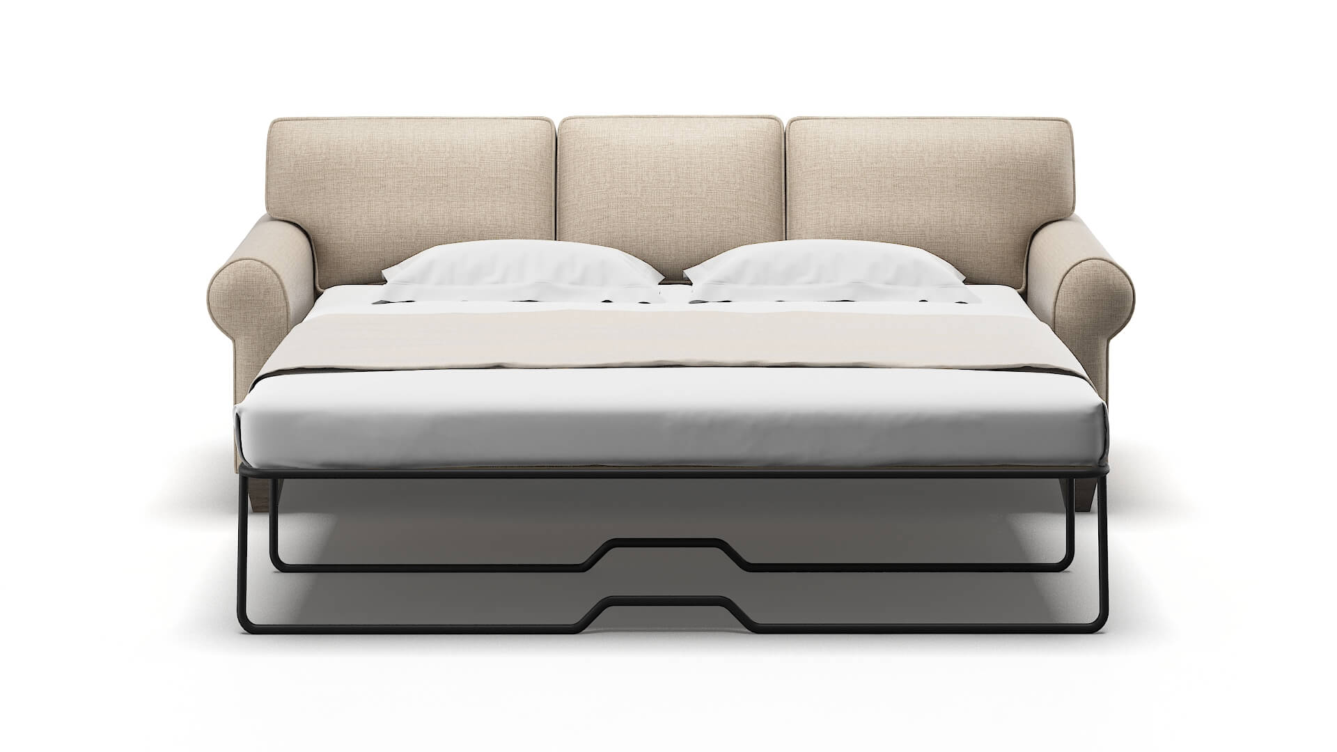 Augusta Sosoftness 74 Sofa Sleeper Espresso legs 1