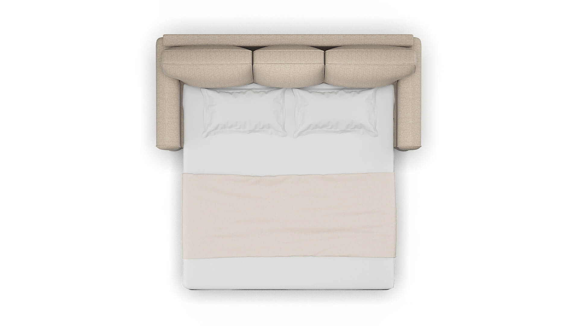 Augusta Sosoftness 74 Sofa Sleeper Espresso legs 3