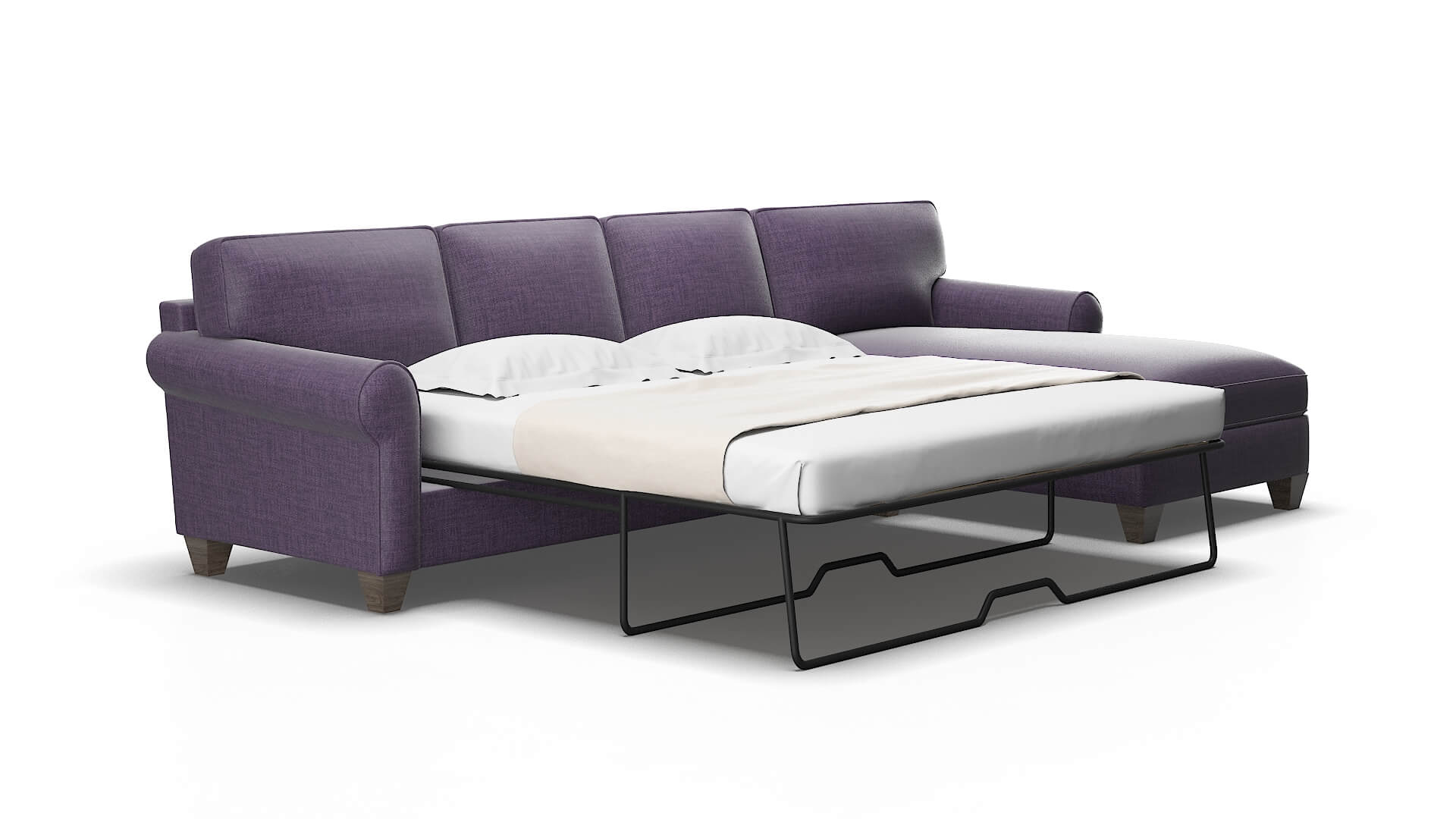 Augusta Tess blackberry Panel sleeper Espresso Legs  2