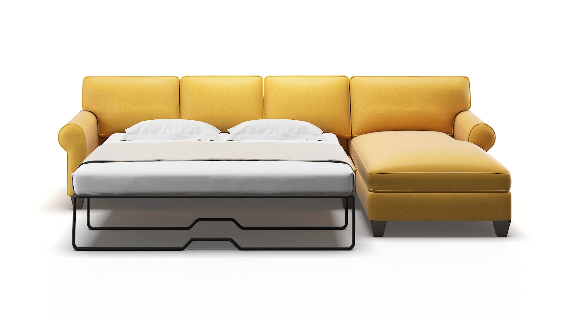 Augusta Tess Turmeric Panel Sleeper Espresso legs 1