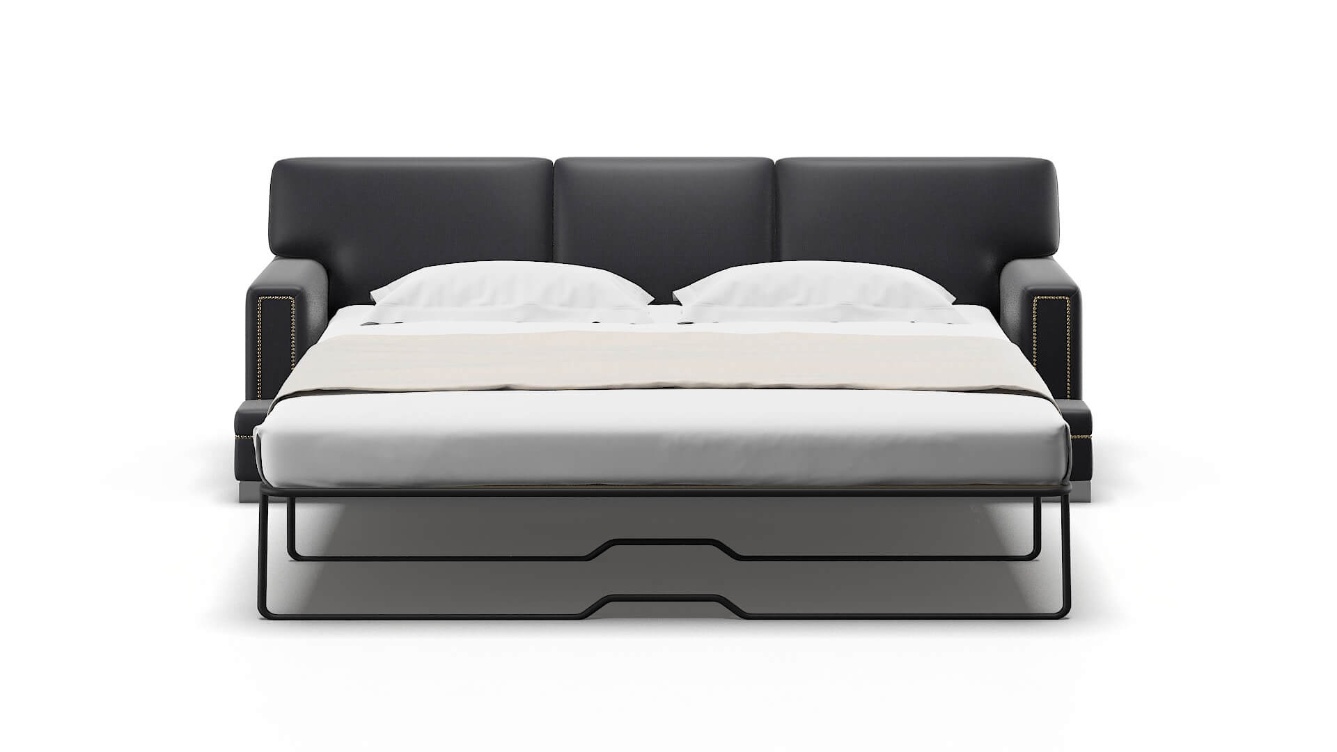 Barcelona Atlas_plz Navy Sofa Sleeper Espresso legs 1