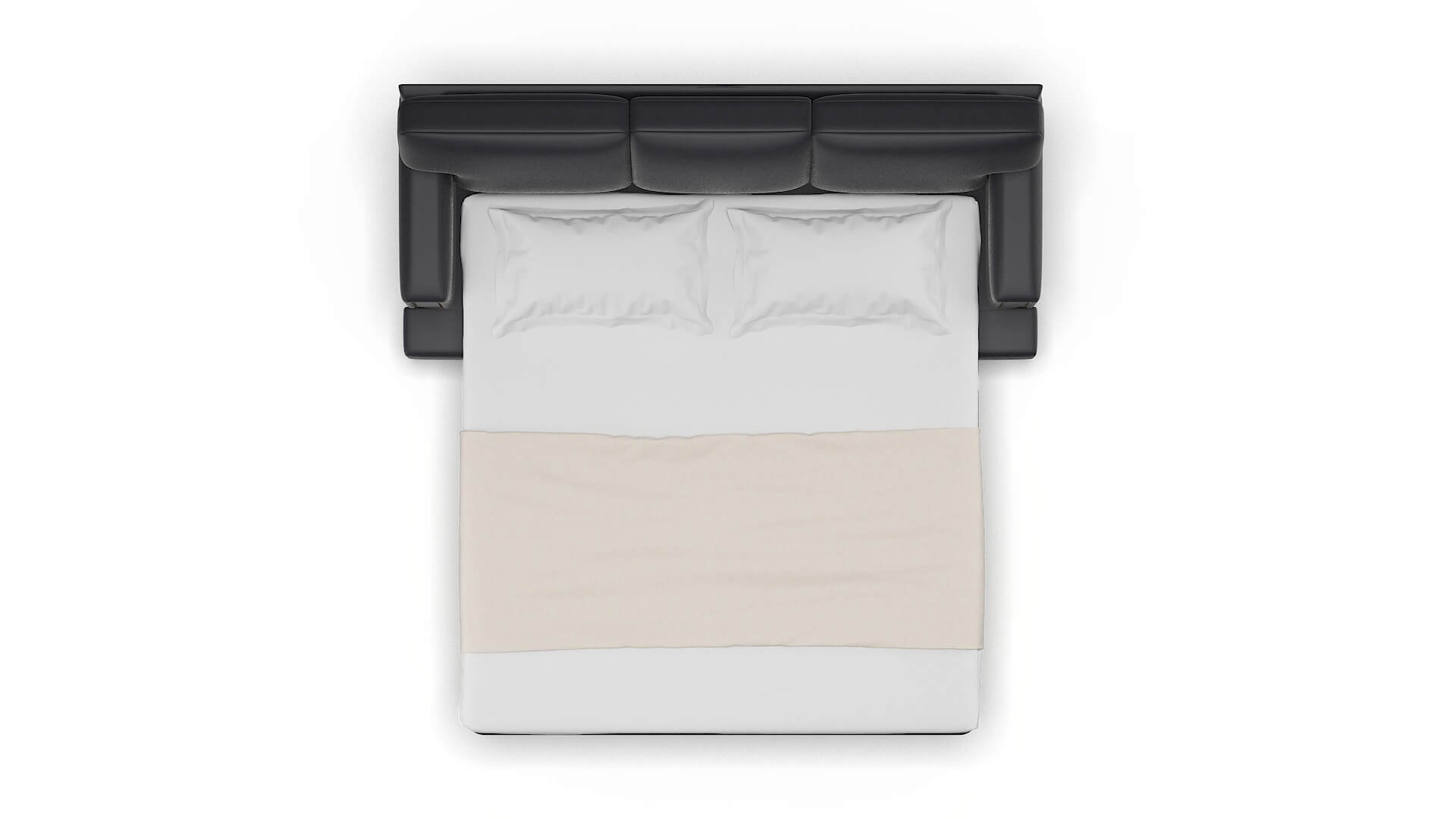 Barcelona Atlas_plz Navy Sofa Sleeper Espresso legs 3