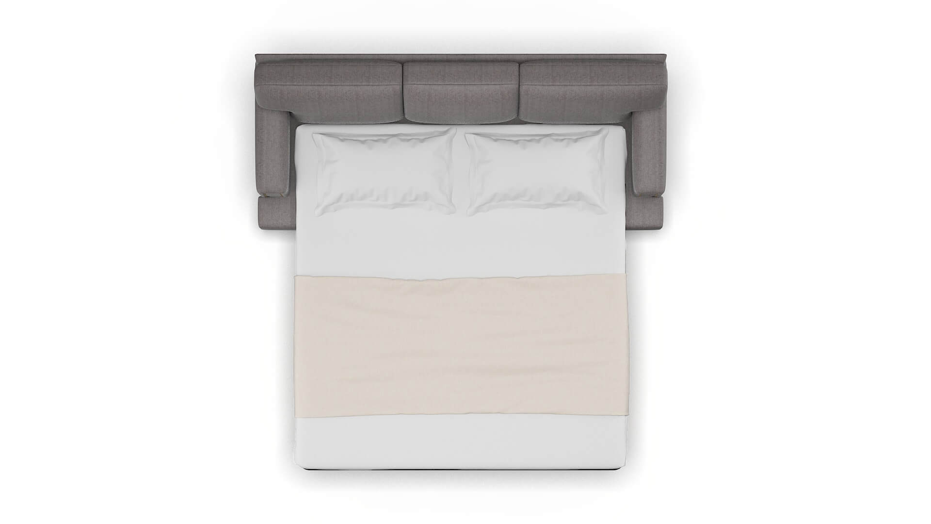 Barcelona Atlas_plz Silver Sofa Sleeper Espresso legs 3