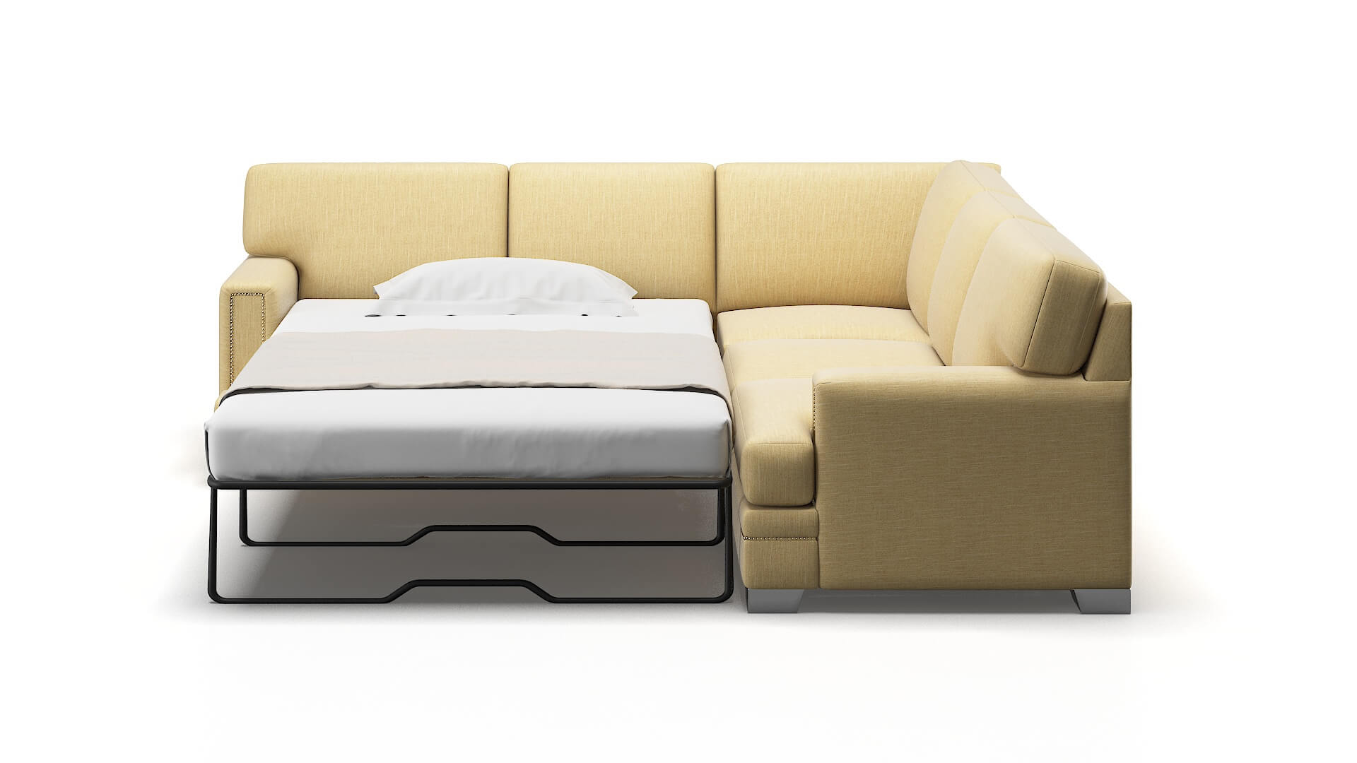Barcelona Avalon_hp Ginger Sectional Sleeper Espresso legs 1