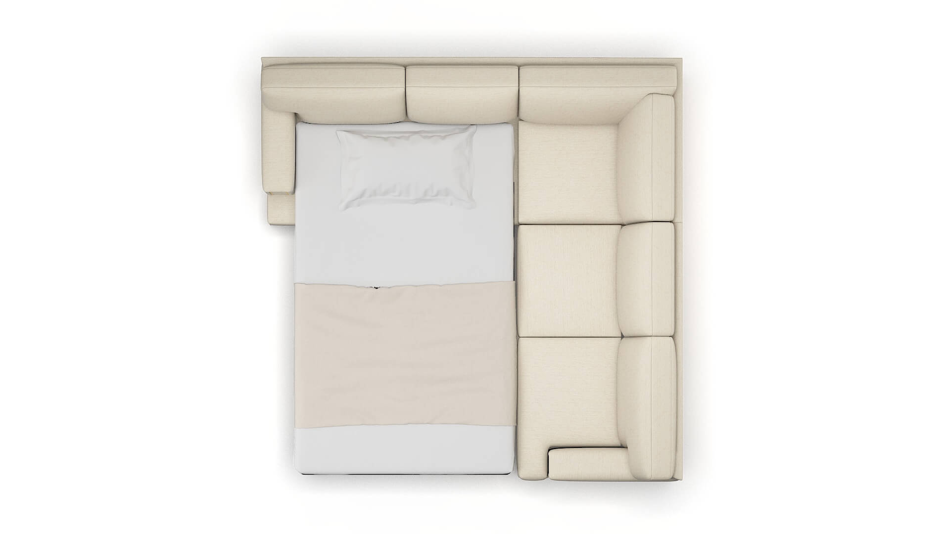 Barcelona Avenger Beach Sectional Sleeper Espresso legs 3