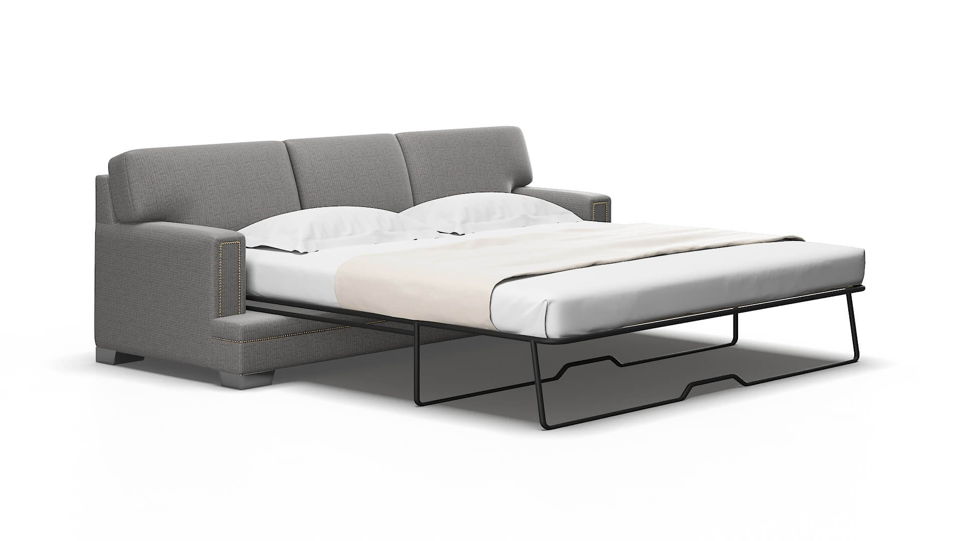 Barcelona Avenger Zinc Sofa Sleeper Espresso legs 2