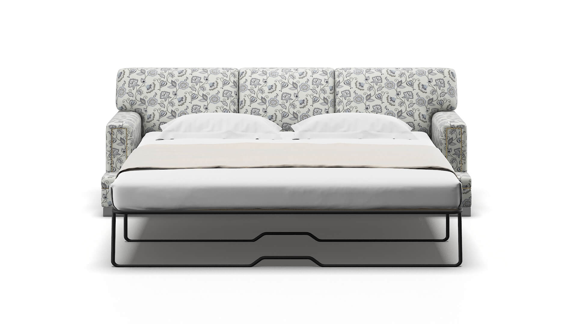 Barcelona Avignon Sky Sofa Sleeper Espresso legs 1