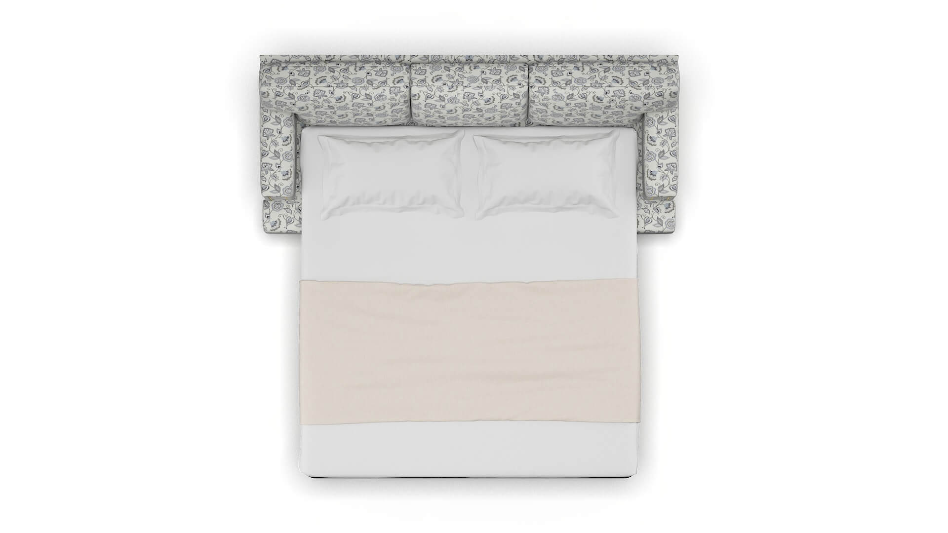 Barcelona Avignon Sky Sofa Sleeper Espresso legs 3