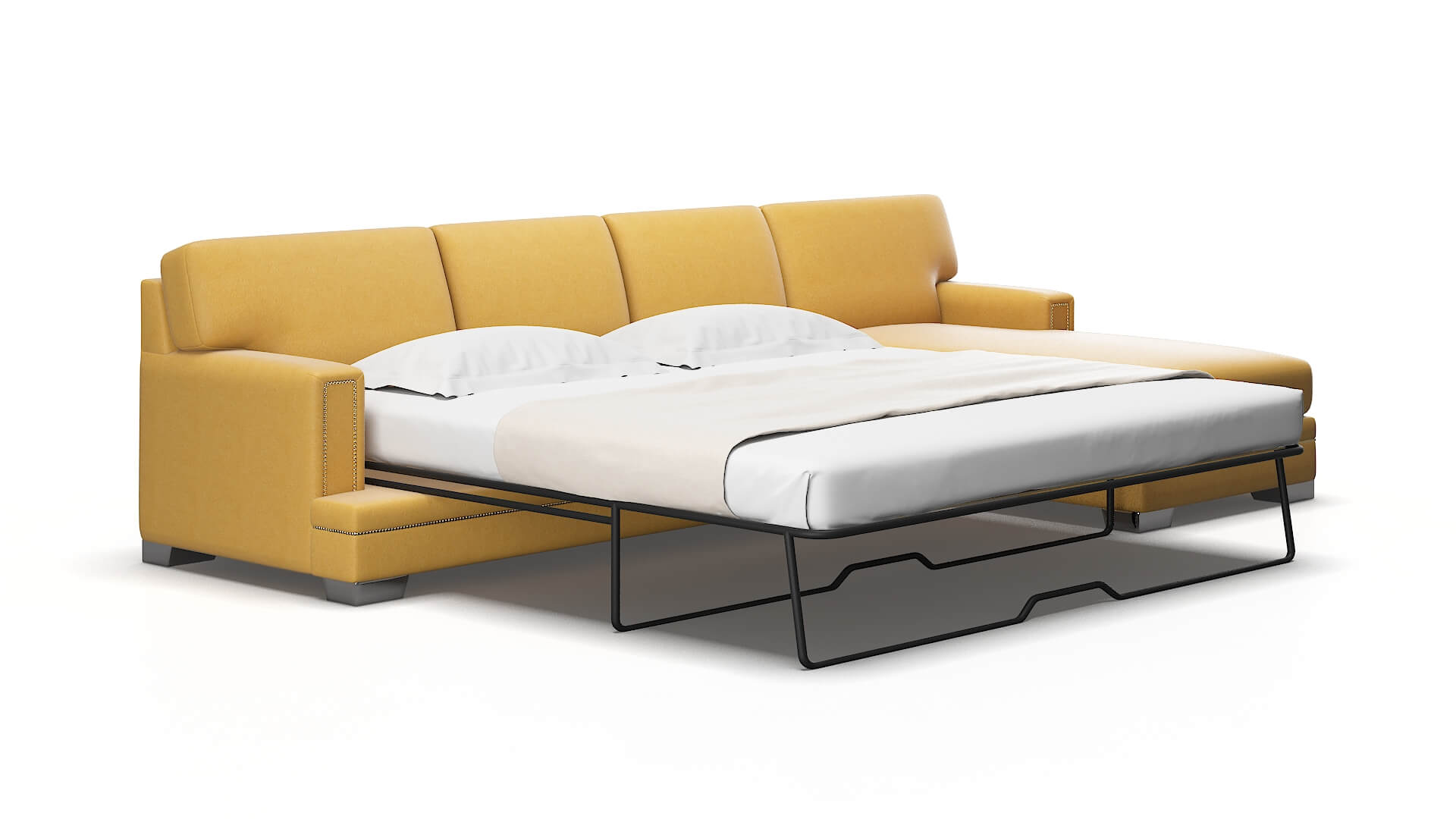 Barcelona Bella Amber Panel Sleeper Espresso legs 2