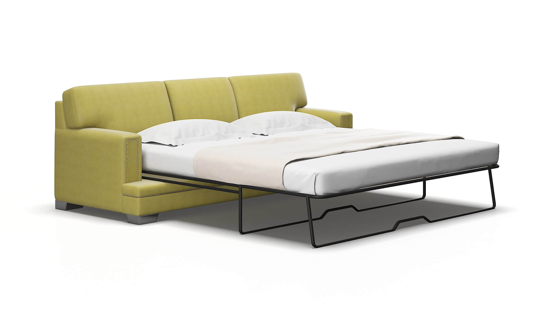 Barcelona Bella Apple Sofa Sleeper Espresso legs 2