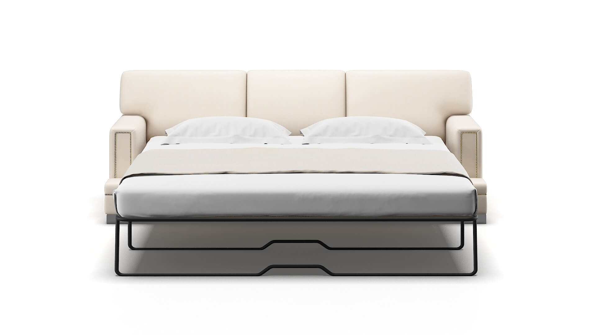 Barcelona Bella Buckwheat Sofa Sleeper Espresso legs 1