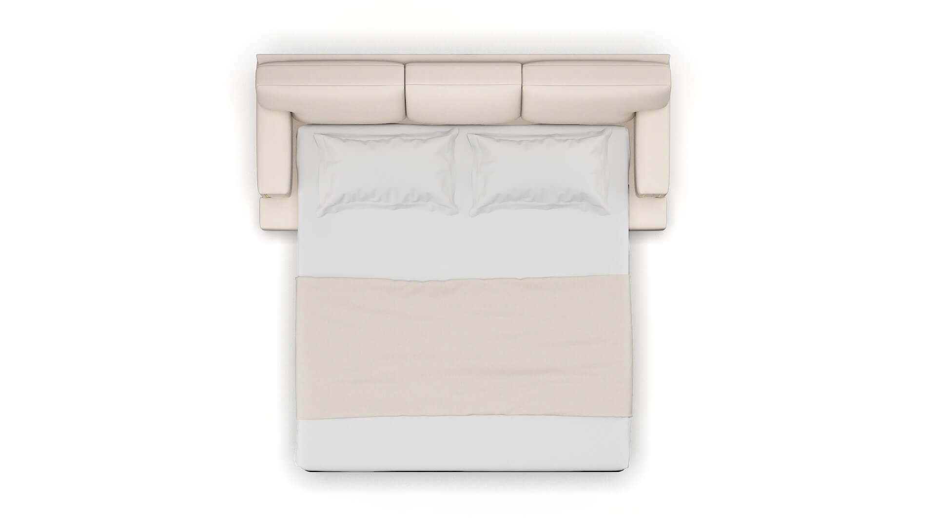 Barcelona Bella Buckwheat Sofa Sleeper Espresso legs 3