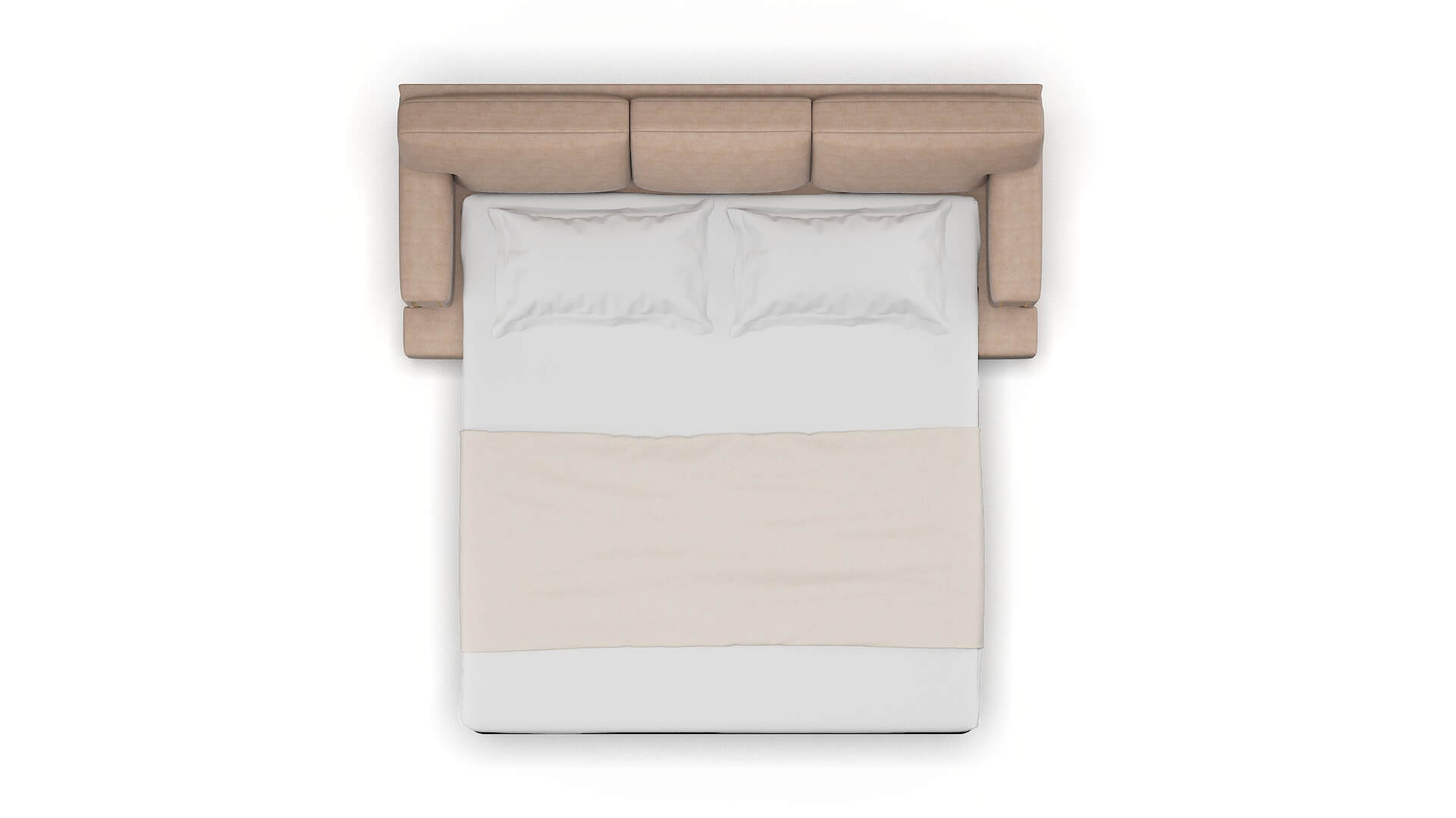 Barcelona Bella Pewter Sofa Sleeper Espresso legs 3