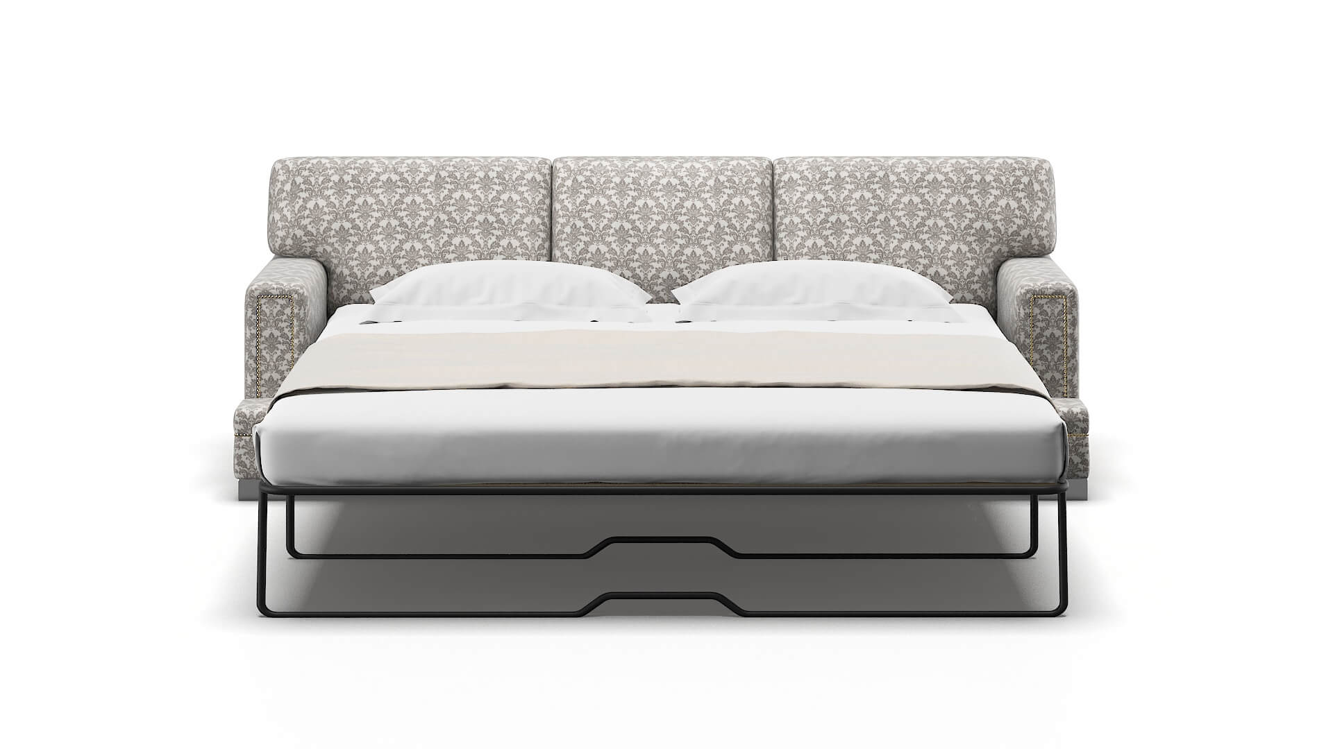 Barcelona Bergamo Dove Sofa Sleeper Espresso legs 1