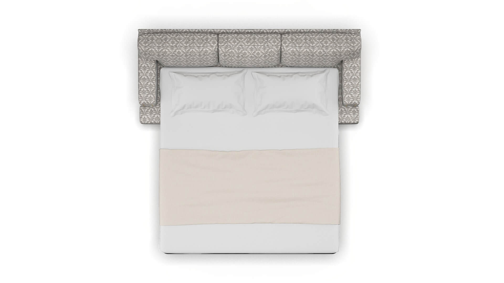 Barcelona Bergamo Dove Sofa Sleeper Espresso legs 3