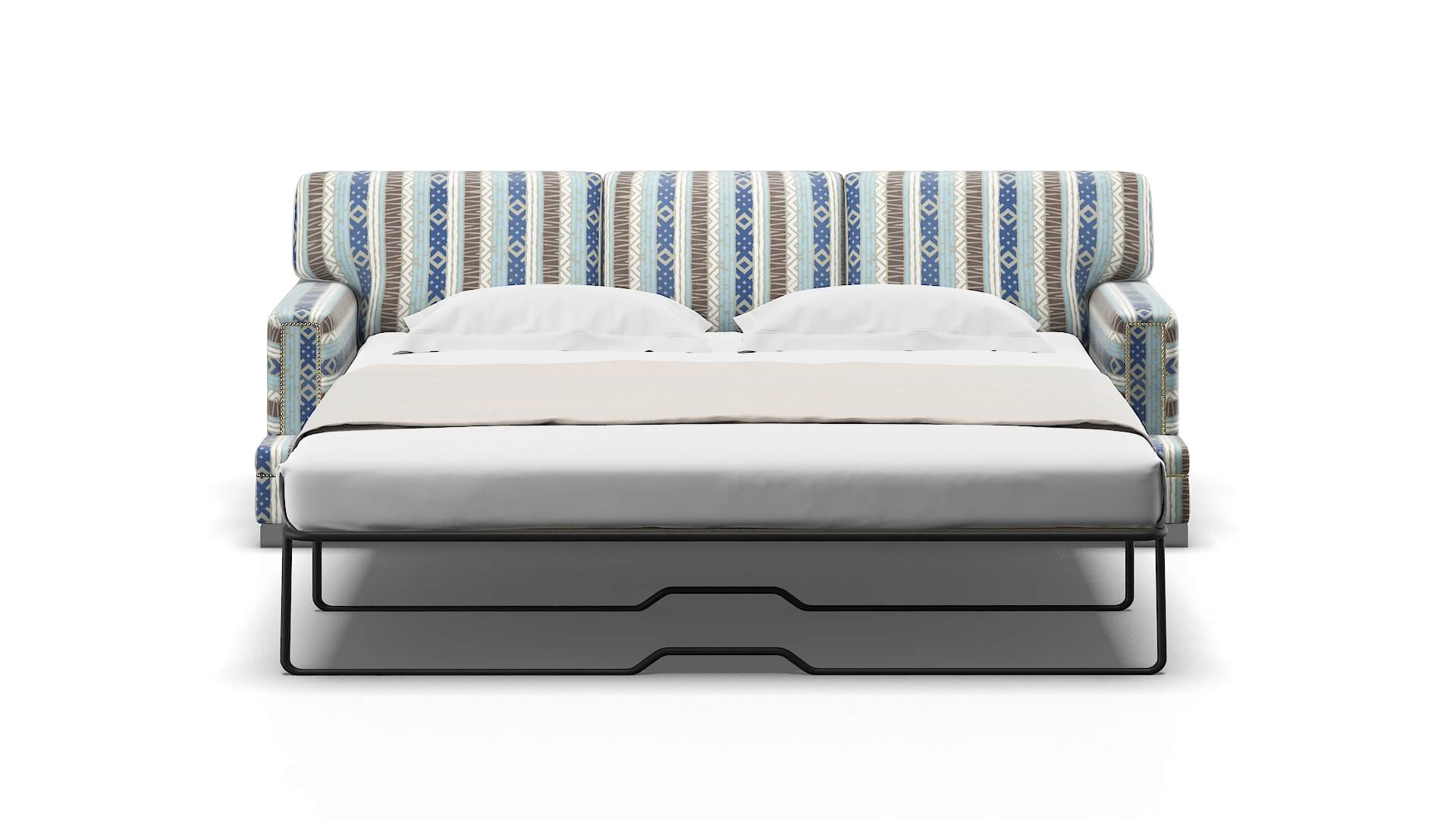 Barcelona Bodhi Indigo Sofa Sleeper Espresso legs 1