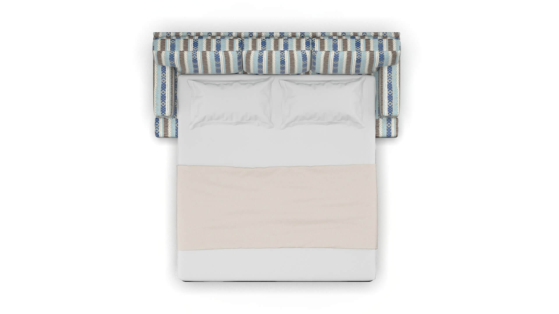 Barcelona Bodhi Indigo Sofa Sleeper Espresso legs 3