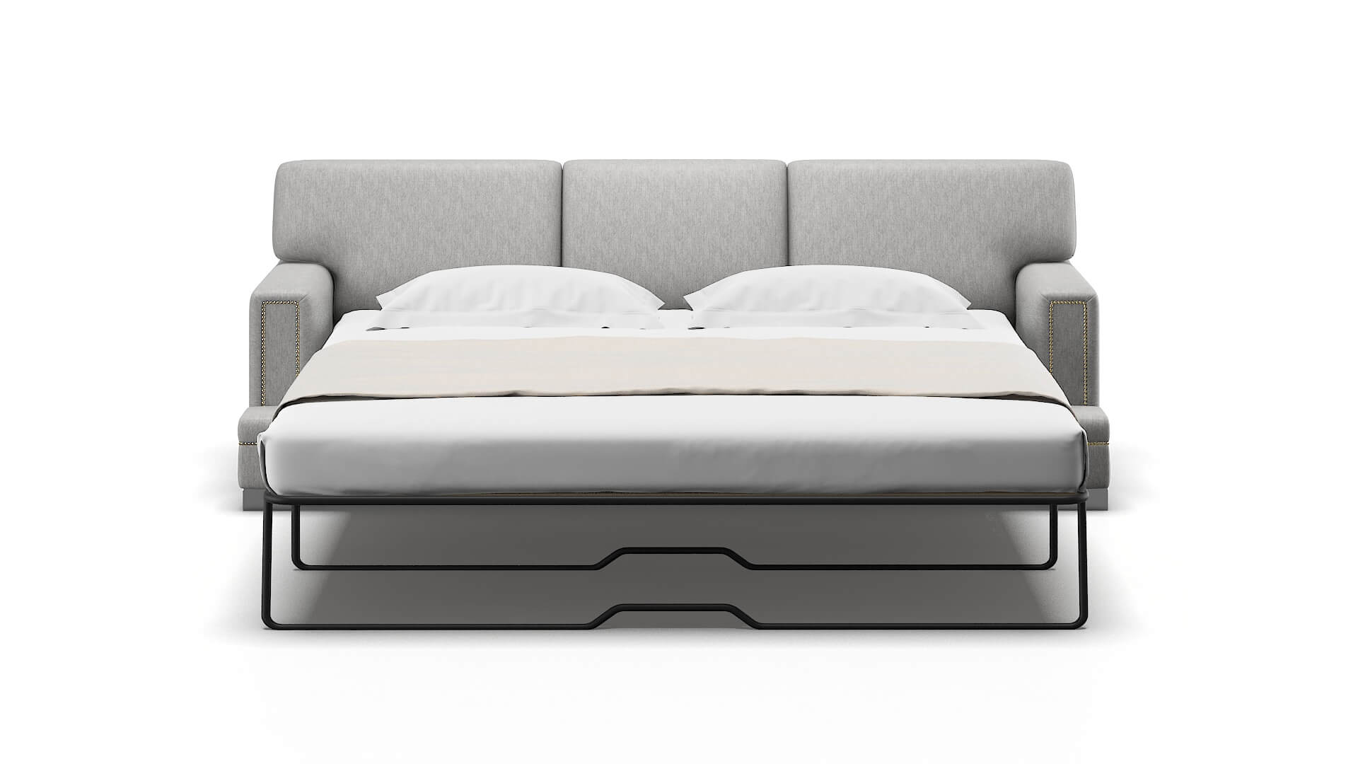 Barcelona Cosmo Steel Sofa Sleeper Espresso legs 1