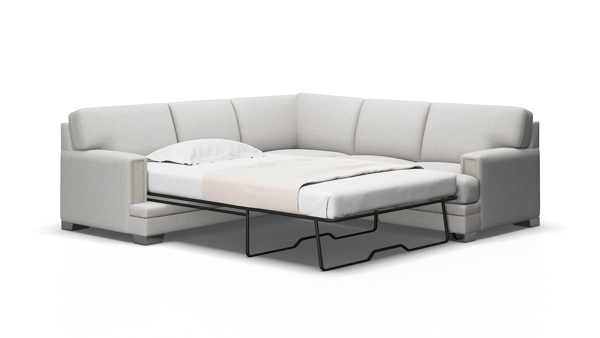 Barcelona Curious Spa Sectional Sleeper Espresso legs 2