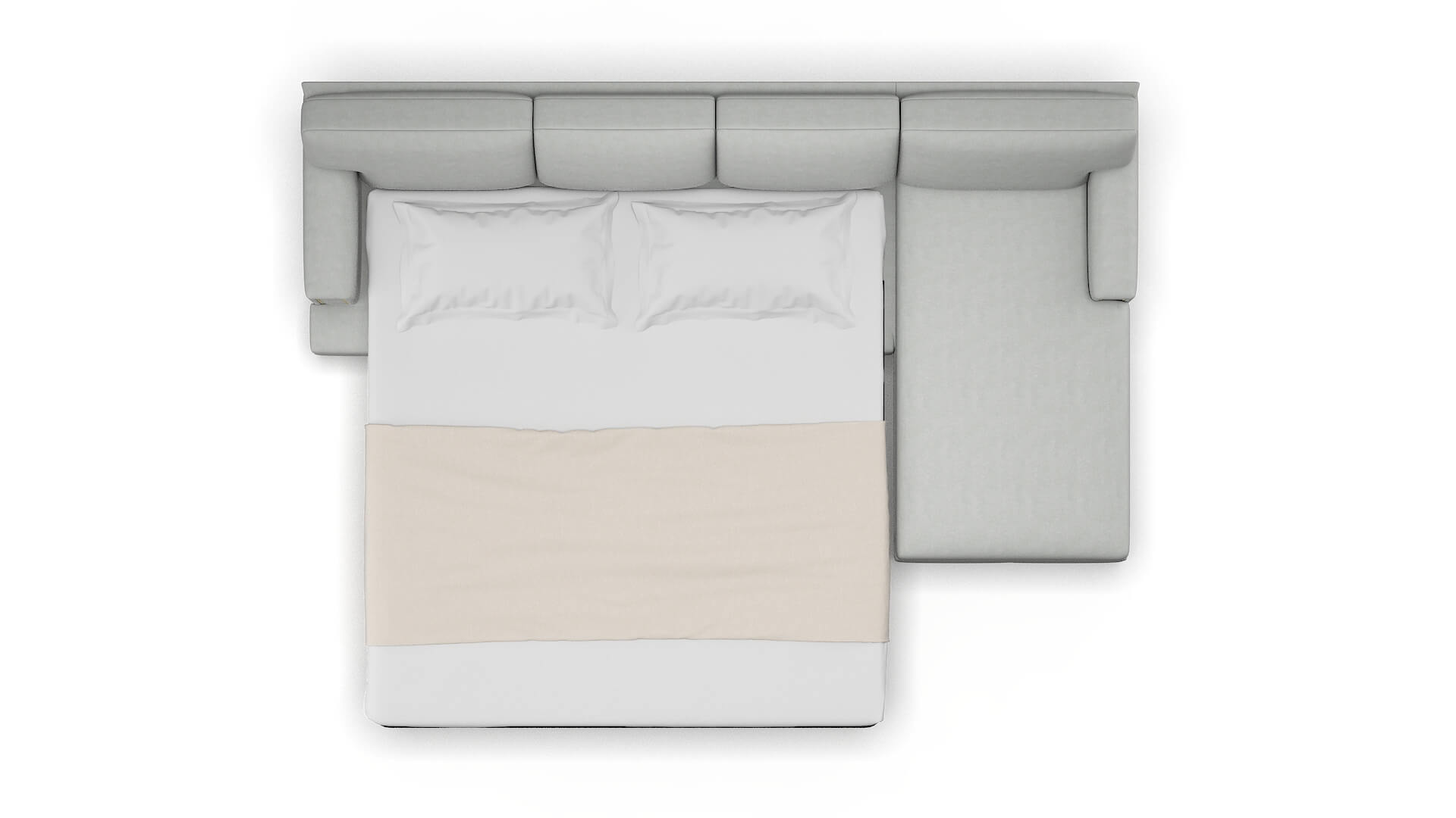 Barcelona Dawson Platinum Panel Sleeper Espresso legs 3