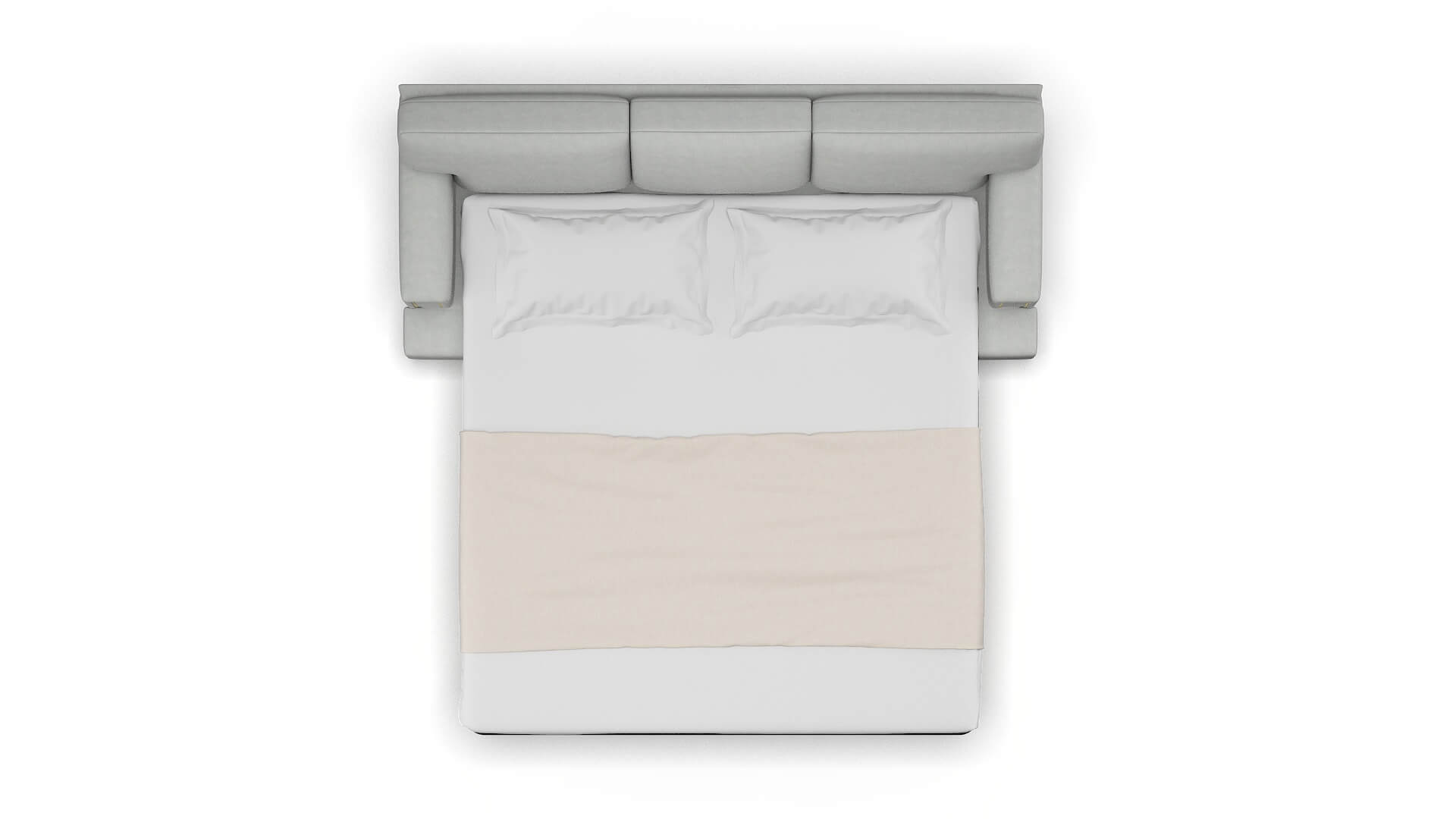 Barcelona Dawson Platinum Sofa Sleeper Espresso legs 3