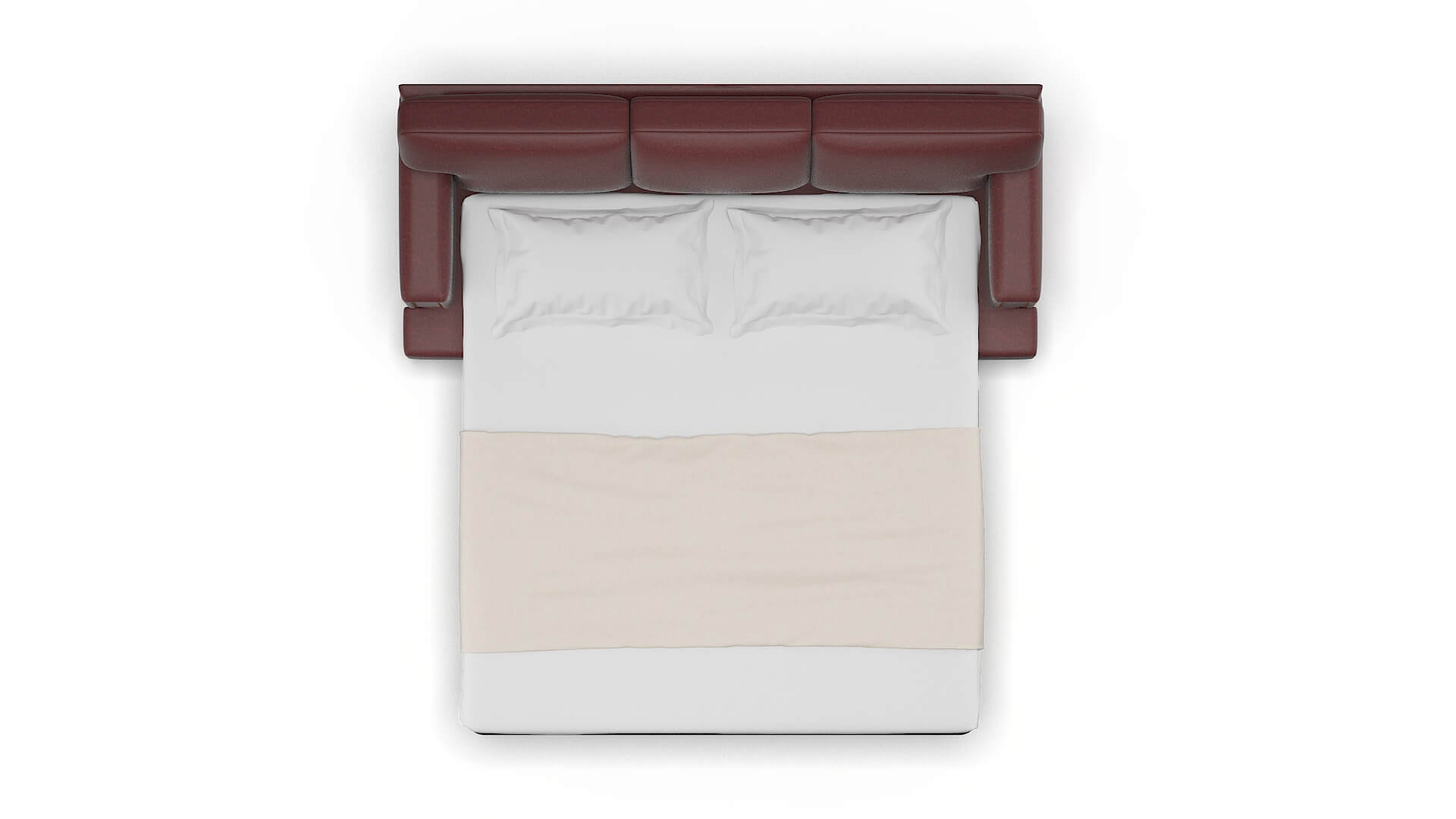 Barcelona Derby Berry Sofa Sleeper Espresso legs 3