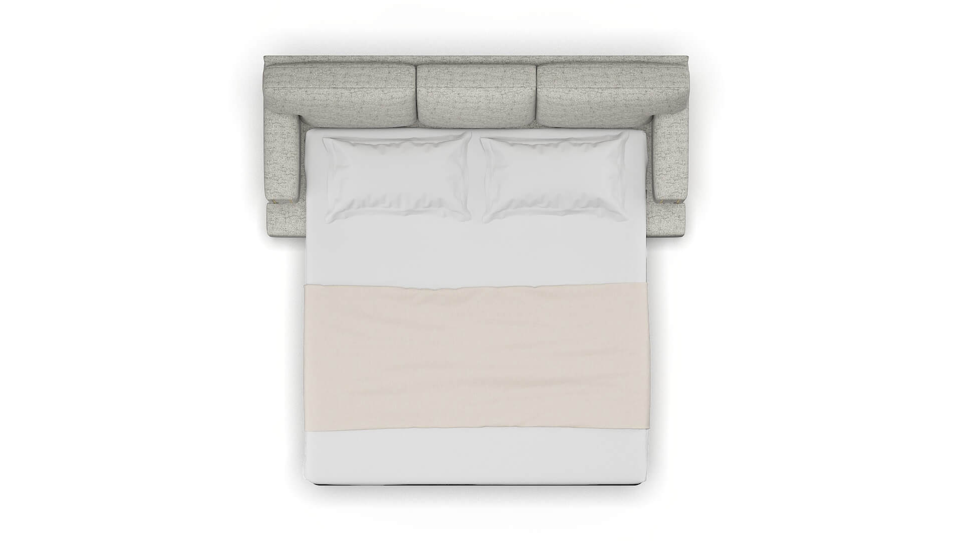 Barcelona Derby Silver Sofa Sleeper Espresso legs 3