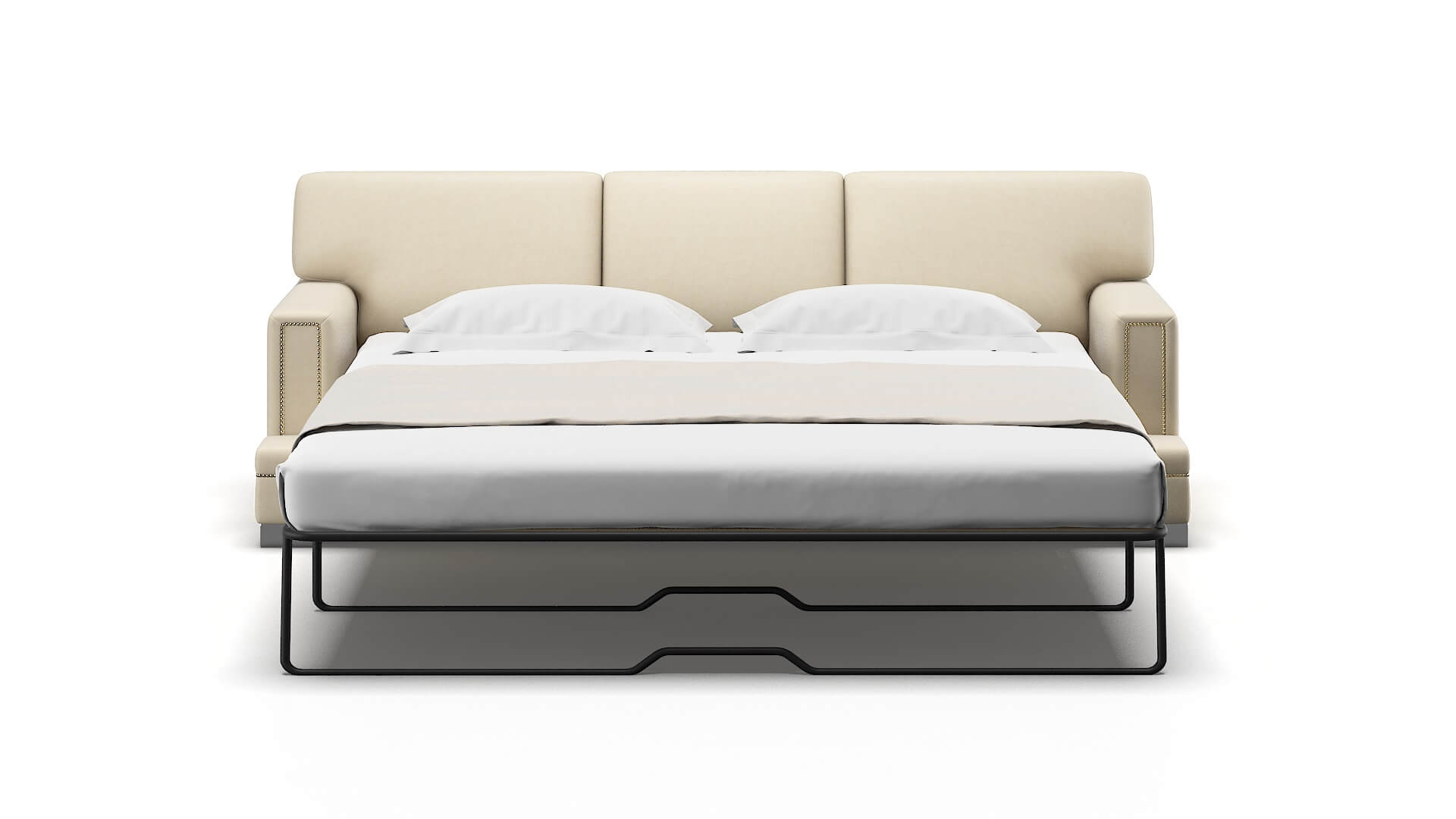 Barcelona Dream_d Almond Sofa Sleeper Espresso legs 1